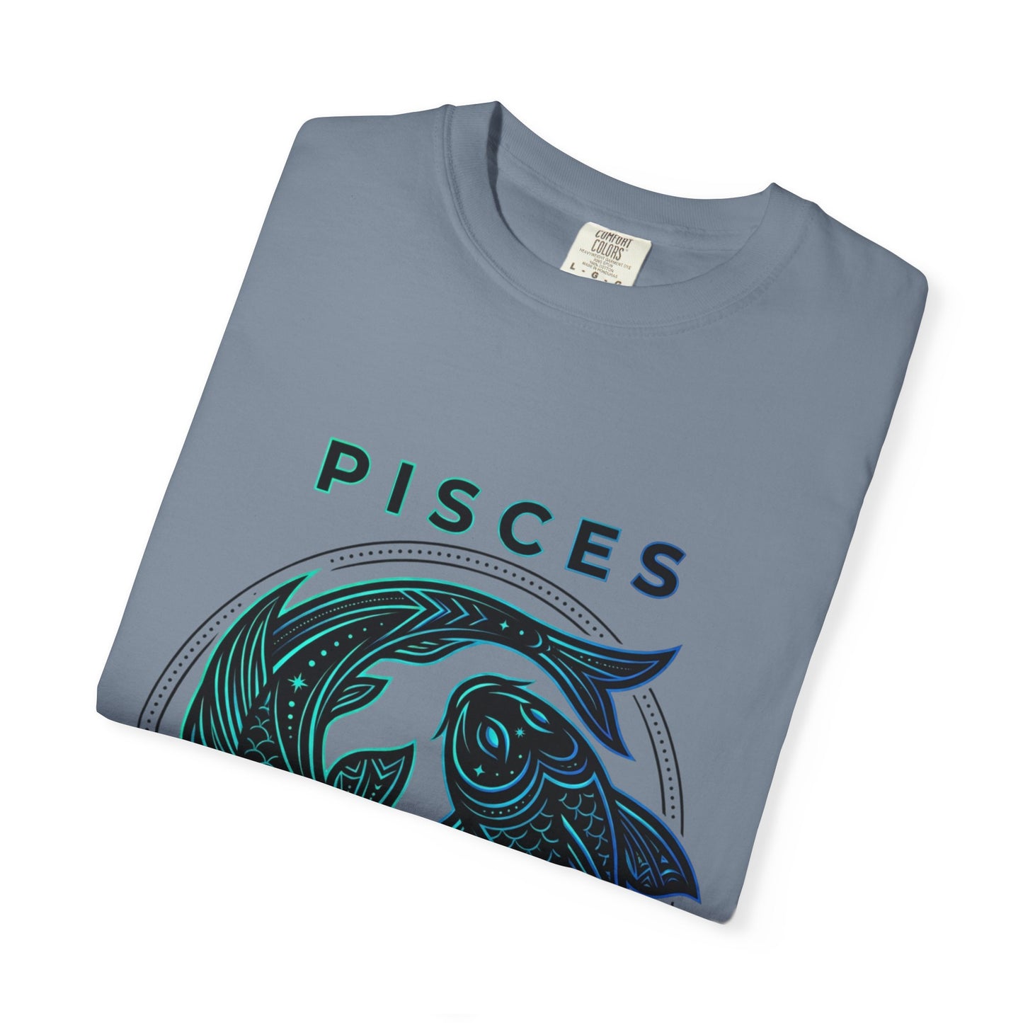 Pisces Zodiac T-Shirt — Artistic Twin Fish Astrology Tee