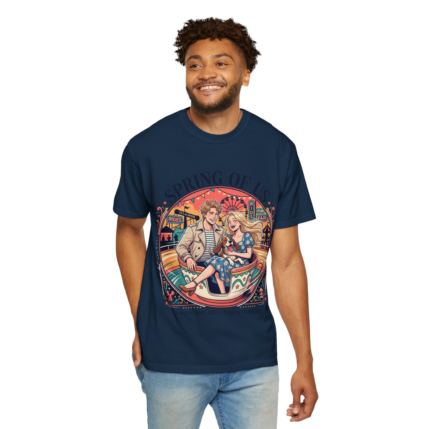 Spring of Us T-Shirt — Retro Carnival Couple Tee (Spring Festival Concert)