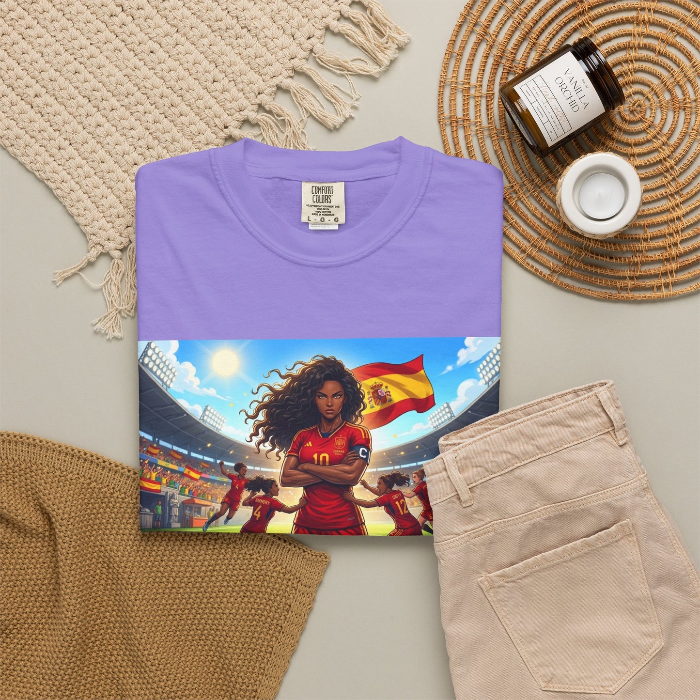 Spain – Female Soccer Champion - Stadium Graphic T-Shirt
