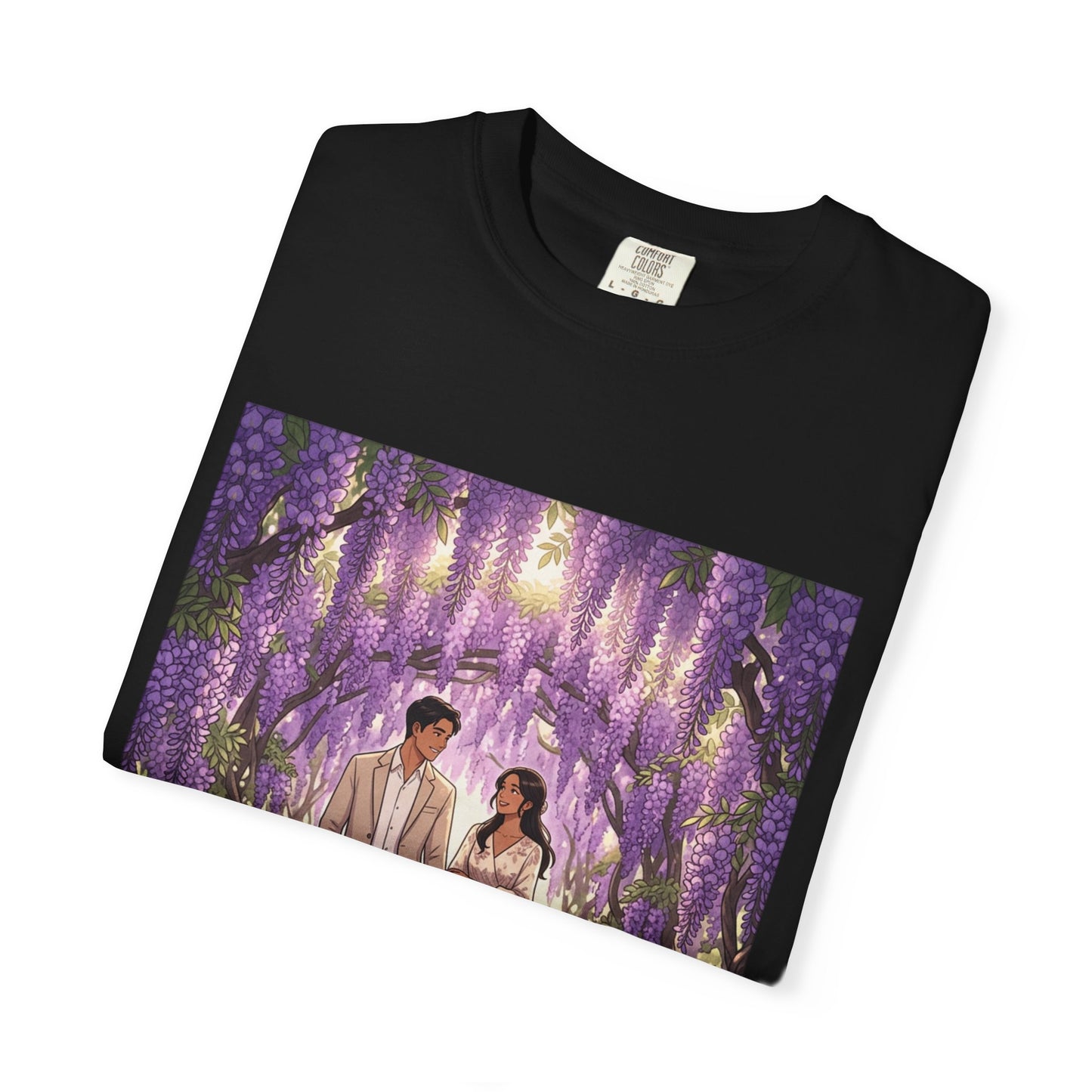 Spring of Us T-Shirt — Romantic Wisteria Couple Graphic Tee