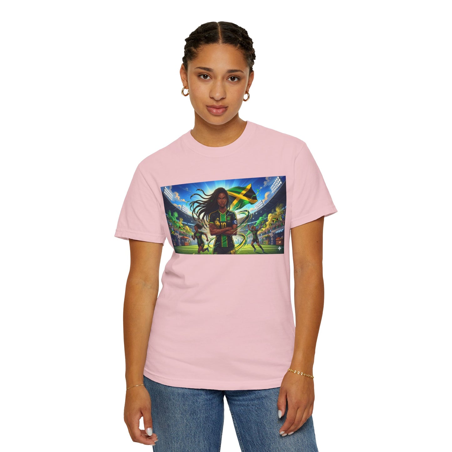Jamaican Soccer Captain T-Shirt — Rasta Player Stadium Graphic Tee