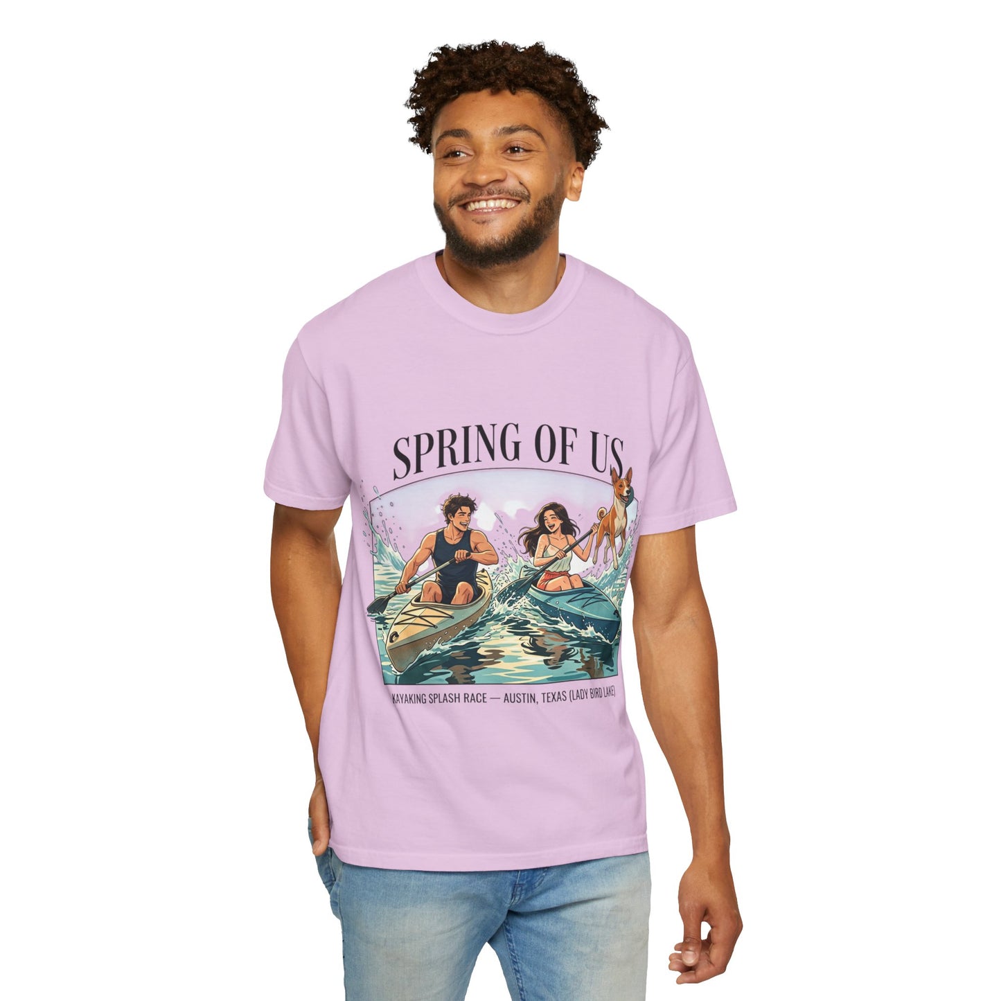 Spring of Us Kayaking T-Shirt — Retro Outdoor Adventure Tee