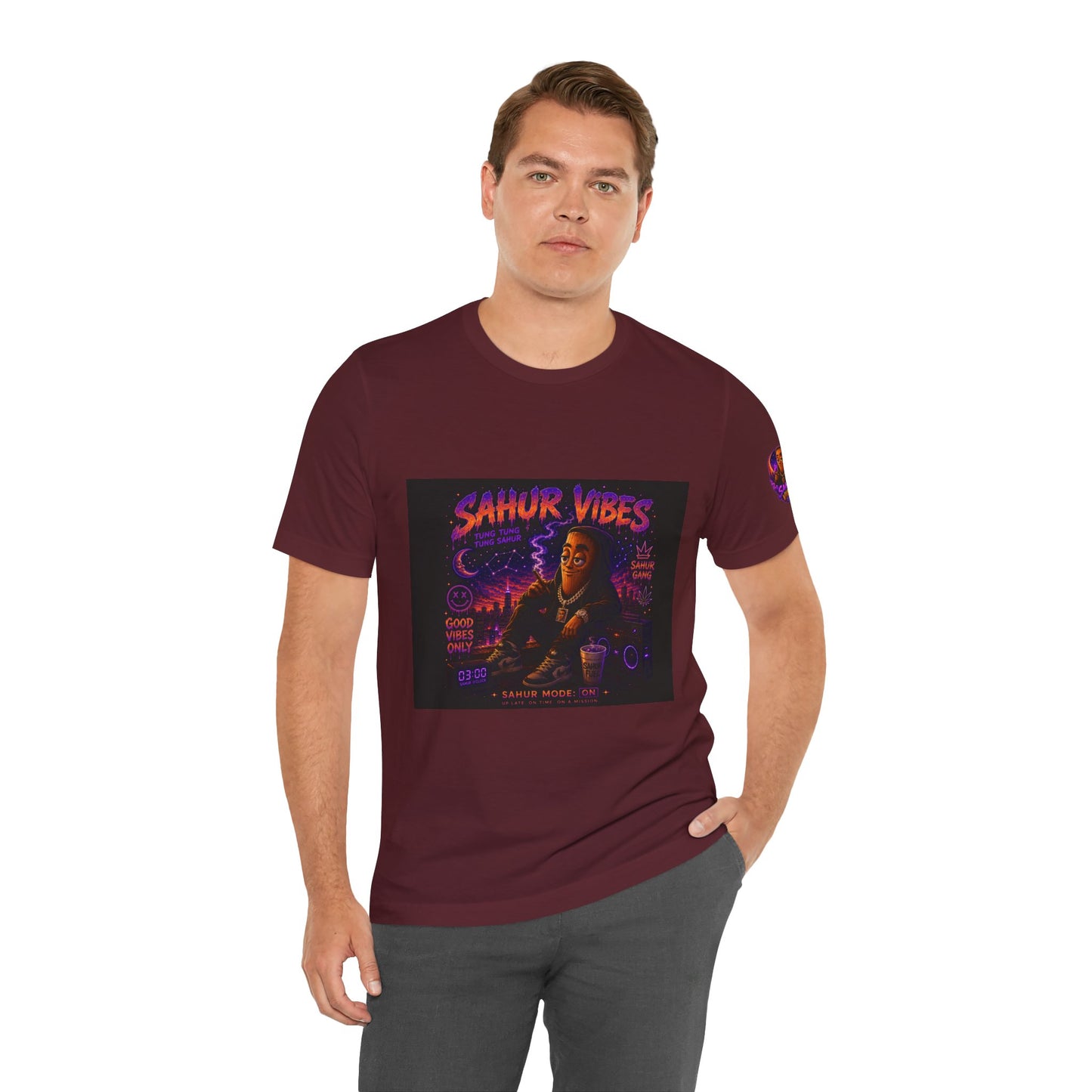 Tung Tung Tung Sahur SOLO Night Smoke DOLO Tee — Urban Chill Cartoon Design