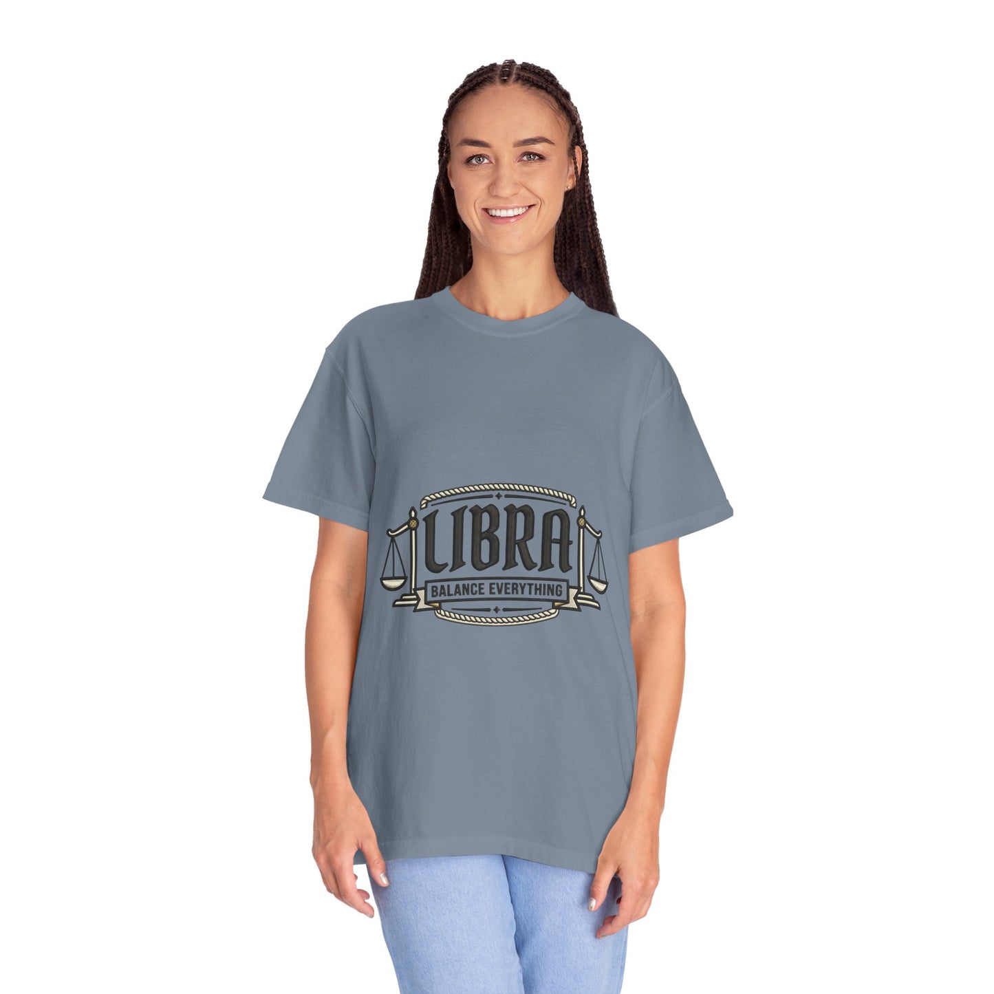 Libra Zodiac T-Shirt — "Balance Everything" Scales Design