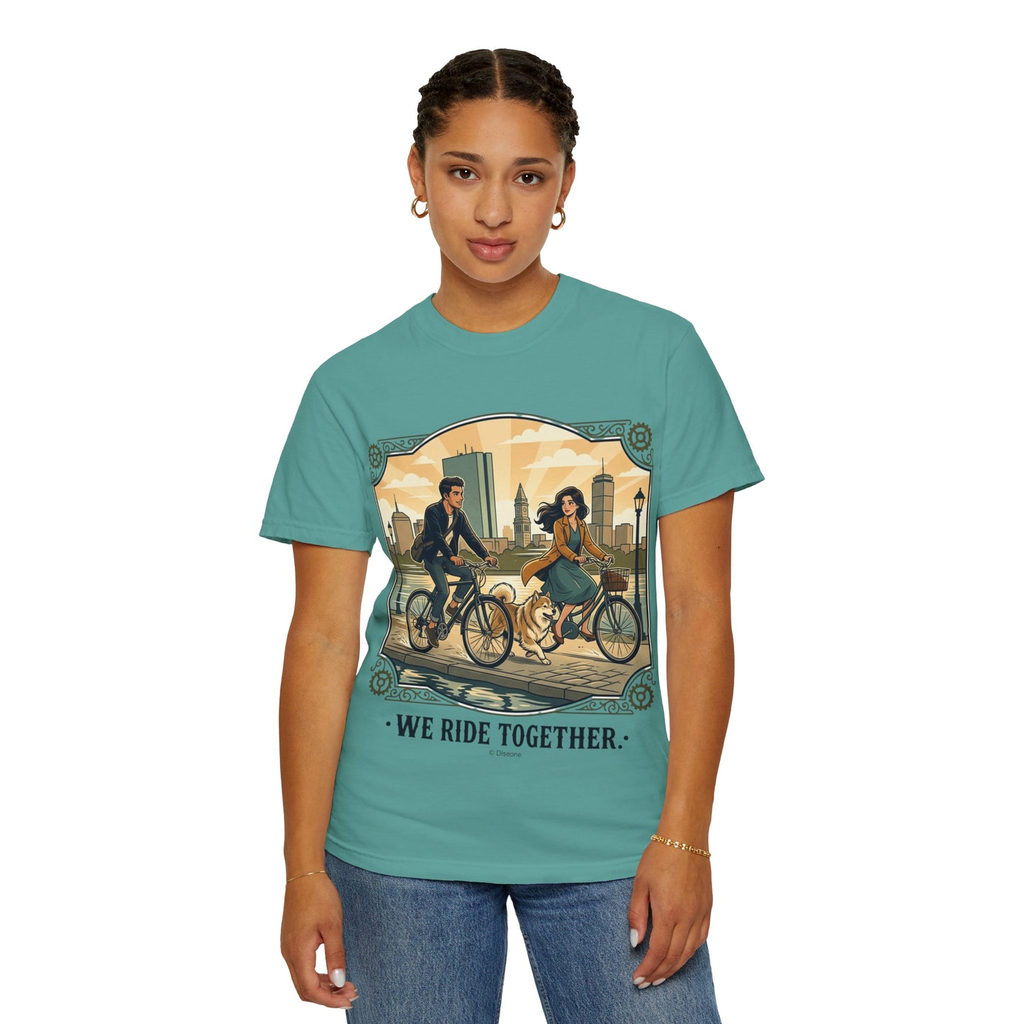 We Ride Together Bicycle Couple T-Shirt