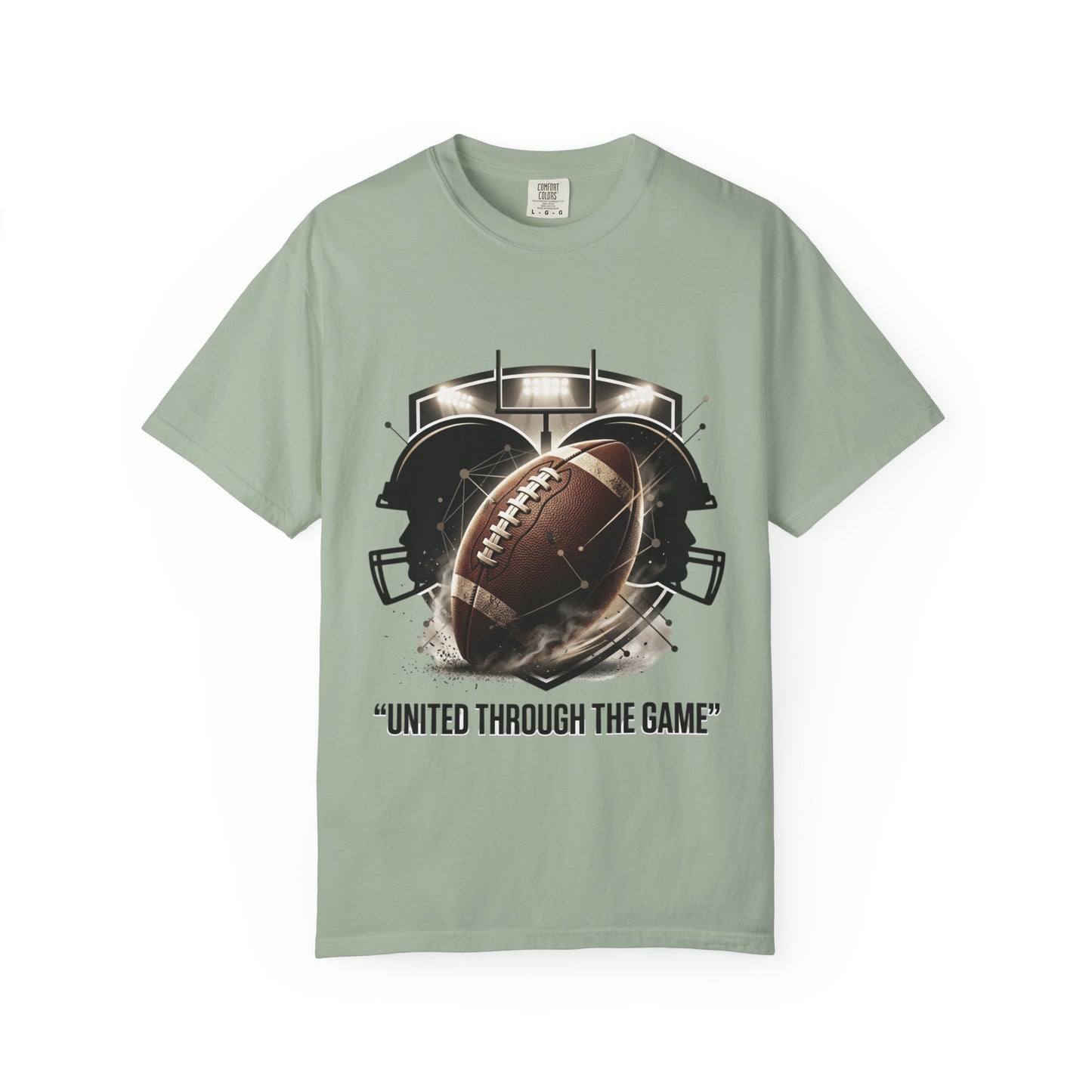 Football T-Shirt — "United Through the Game" Team Spirit Tee