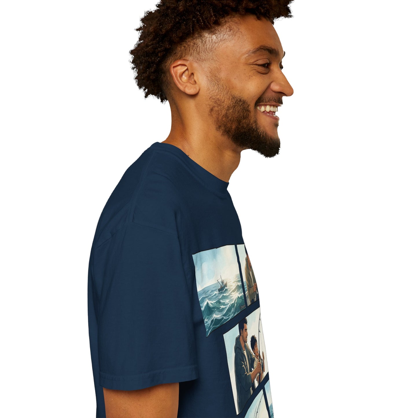 MORNING TIDES” (FATHER & SON EDITION) T-Shirt — Dad & Son Beach Fishing Graphic Tee