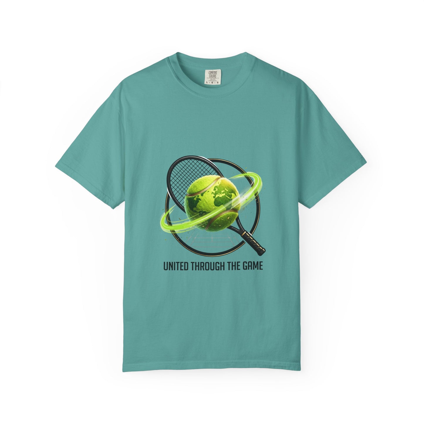Tennis Globe T‑Shirt — "United Through the Game" Sports Tee