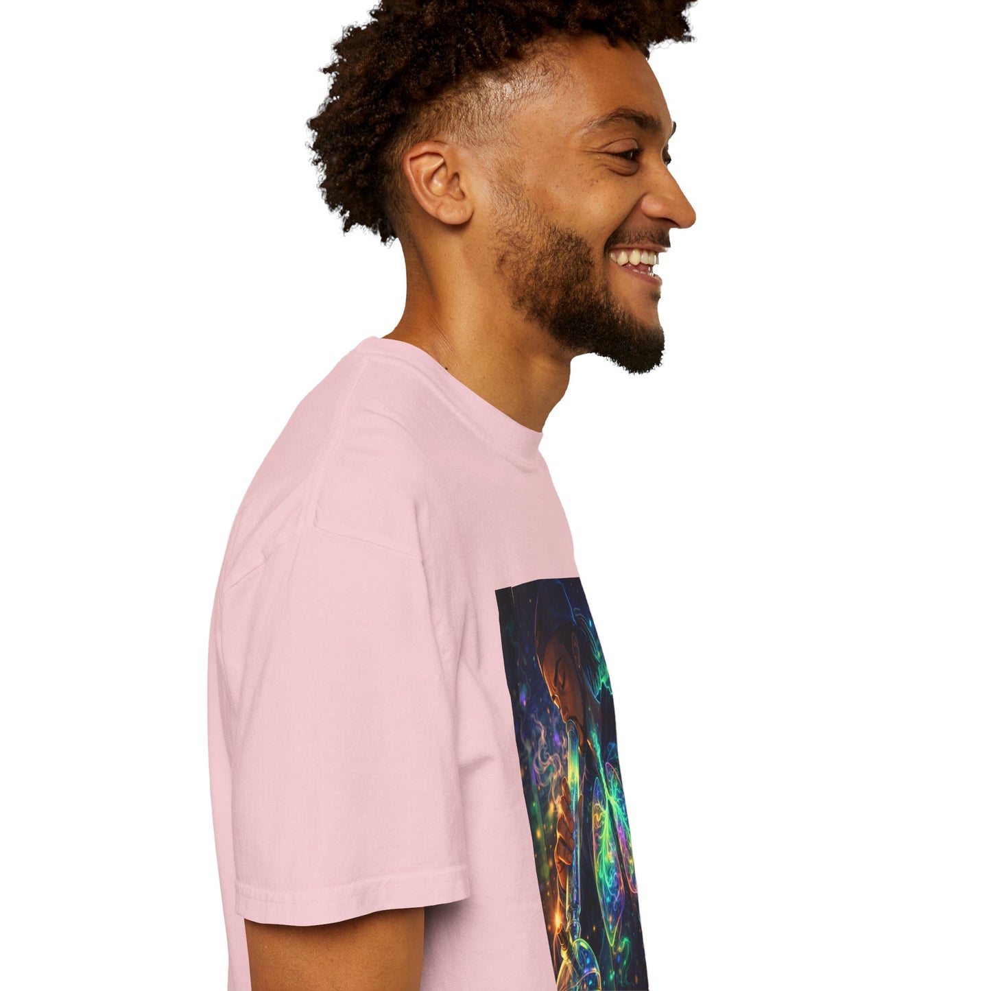Cosmic Lungs T-Shirt — Neon Anatomical Art Tee