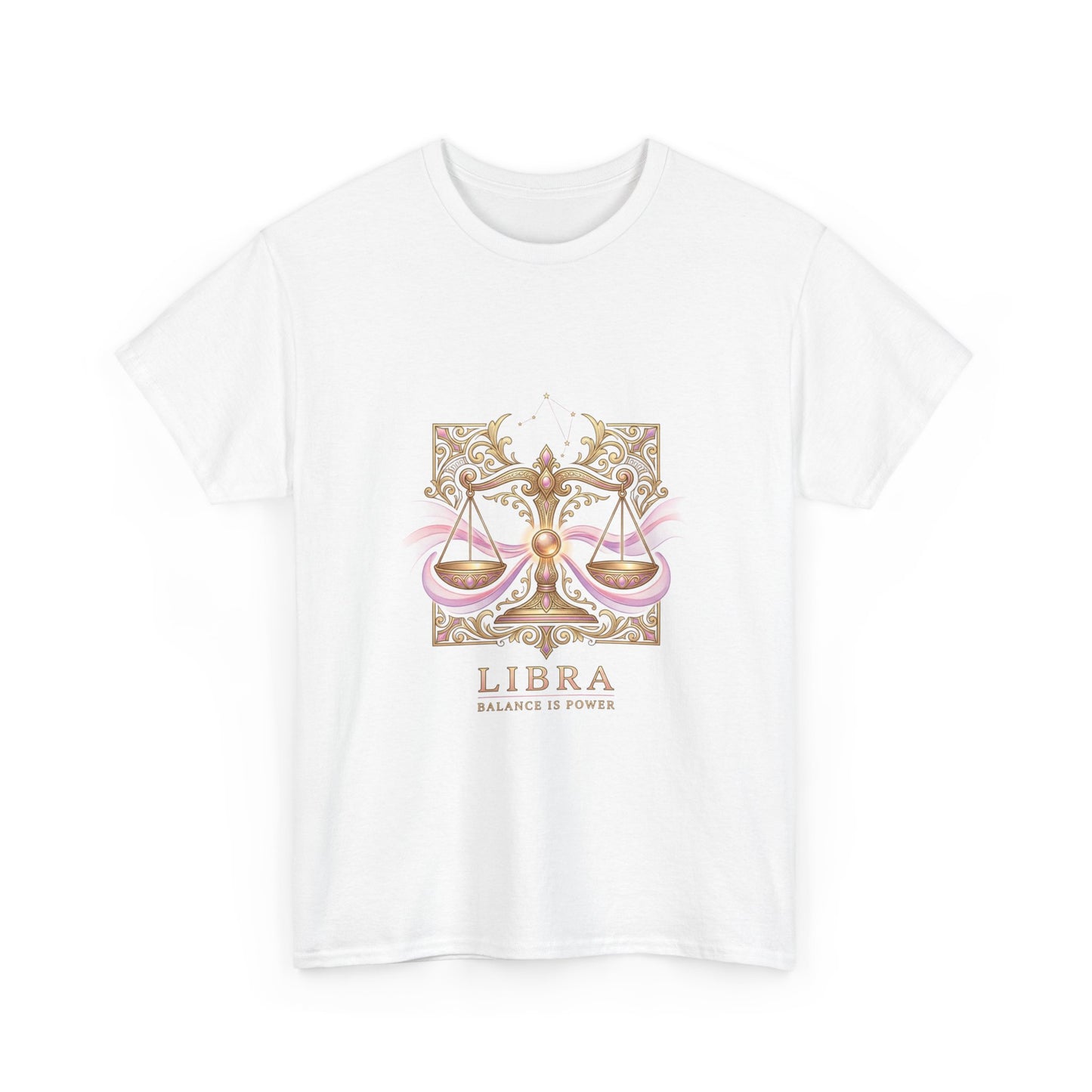 Libra Scales T‑Shirt — Zodiac Balance Is Power Tee