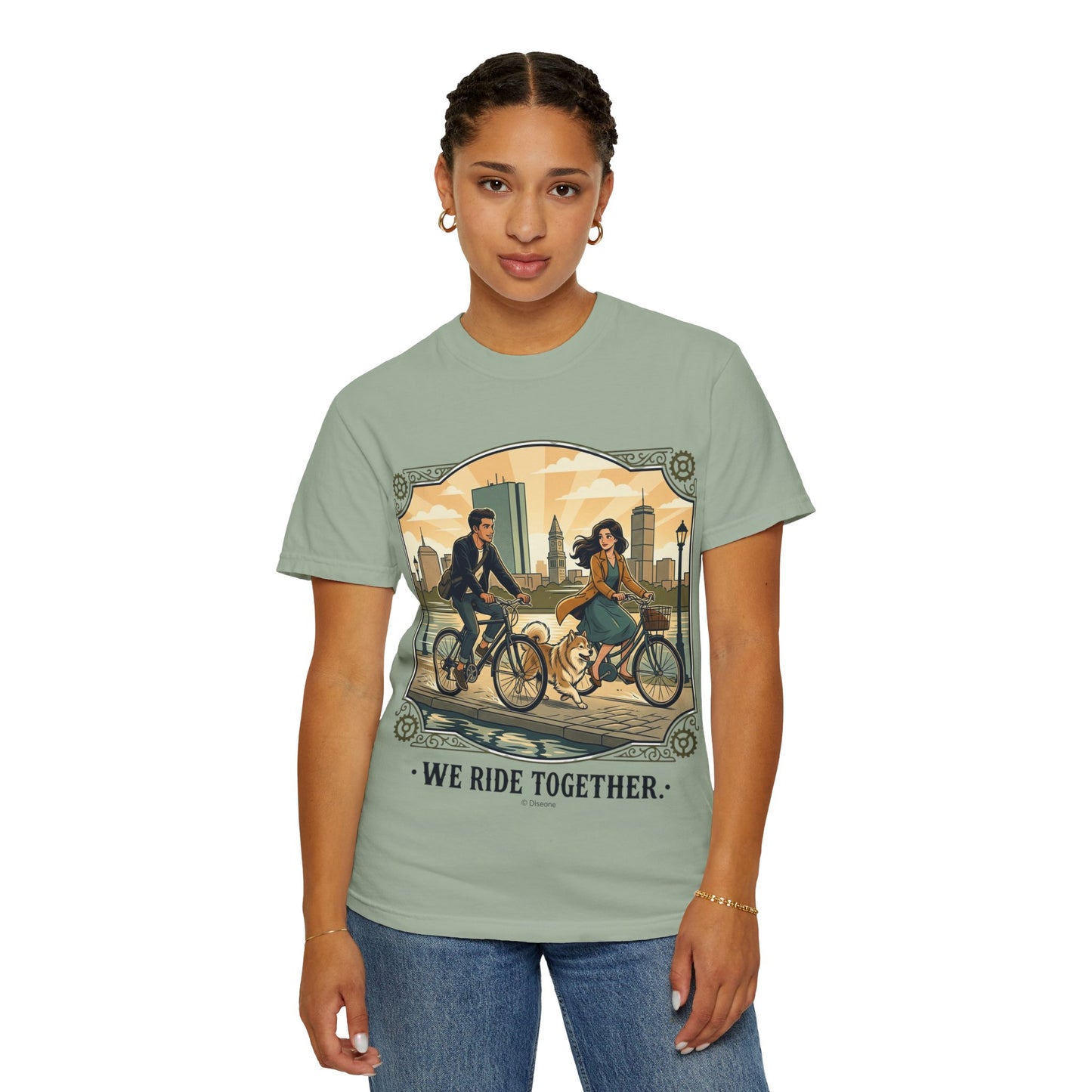 We Ride Together Bicycle Couple T-Shirt