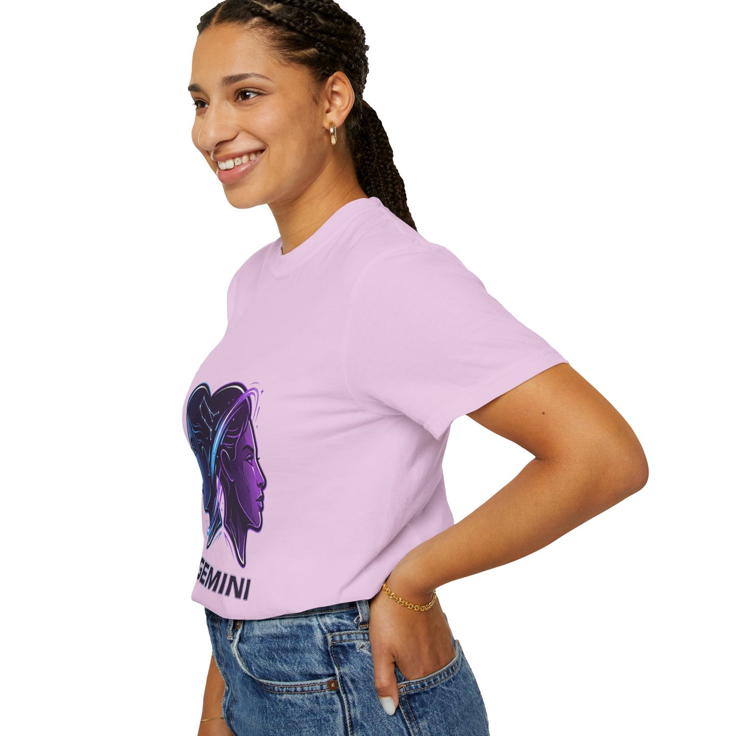 Gemini Zodiac T‑Shirt — Dual Faces Astrology Tee