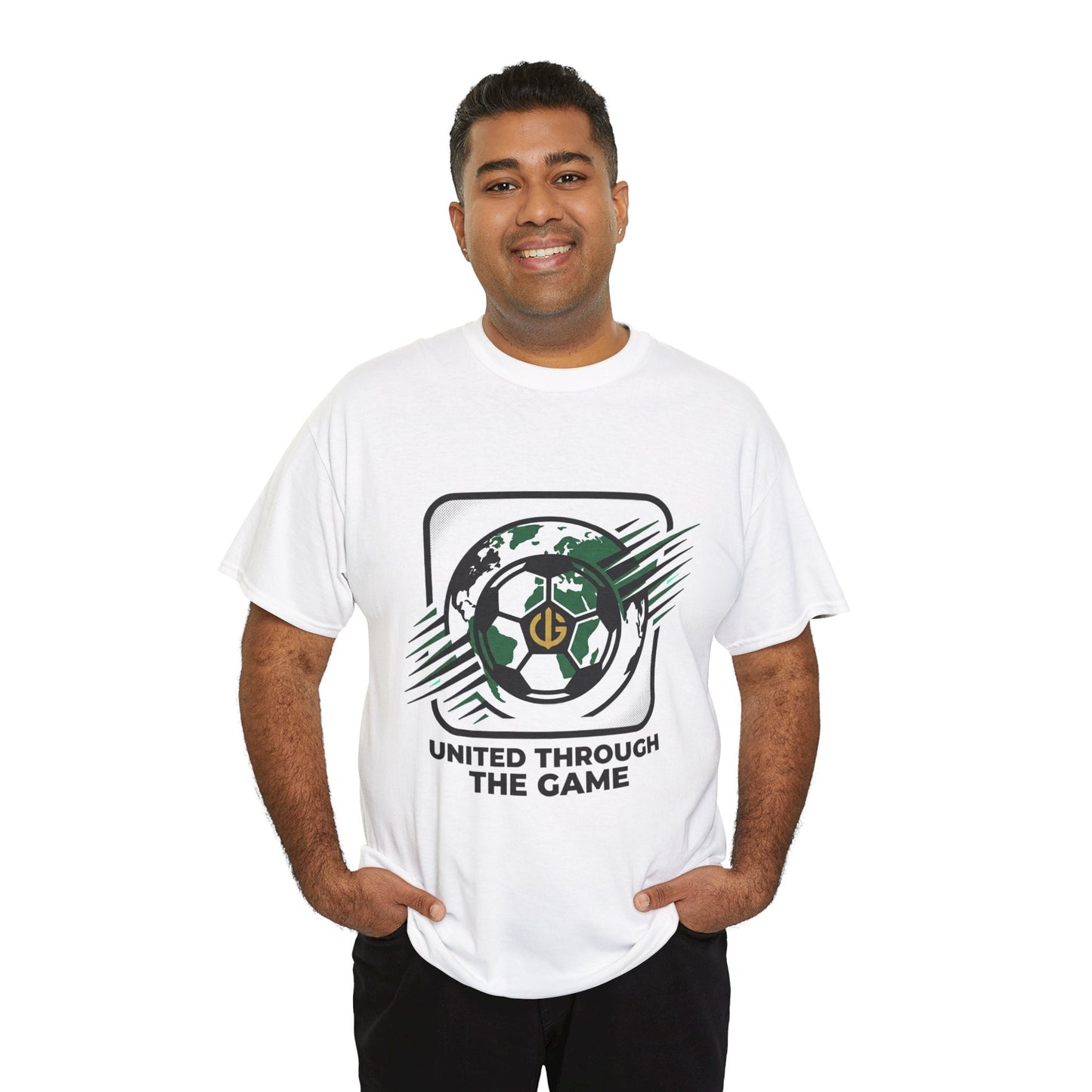 Soccer T-Shirt — "United Through the Game" Graphic Tee