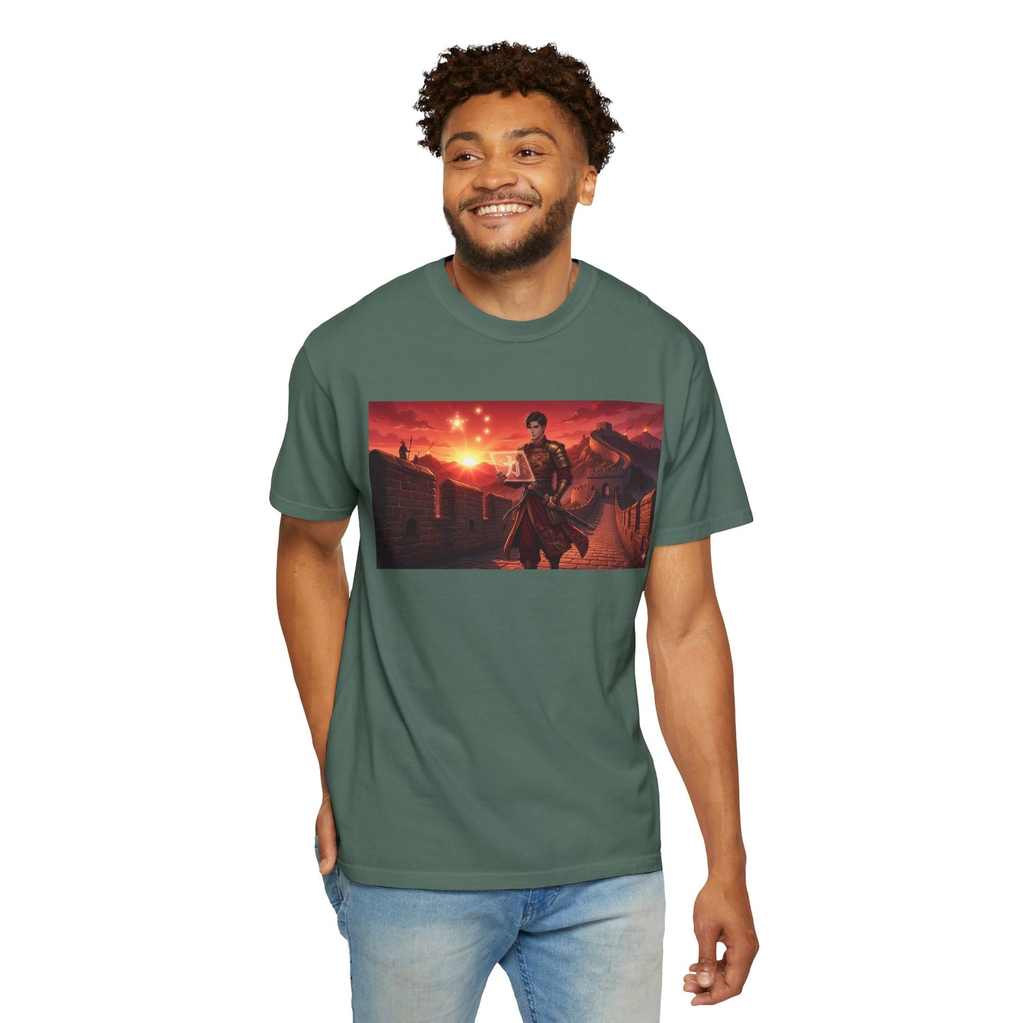 Scout Regiment Sunset T-Shirt — Anime Military Wall Scene