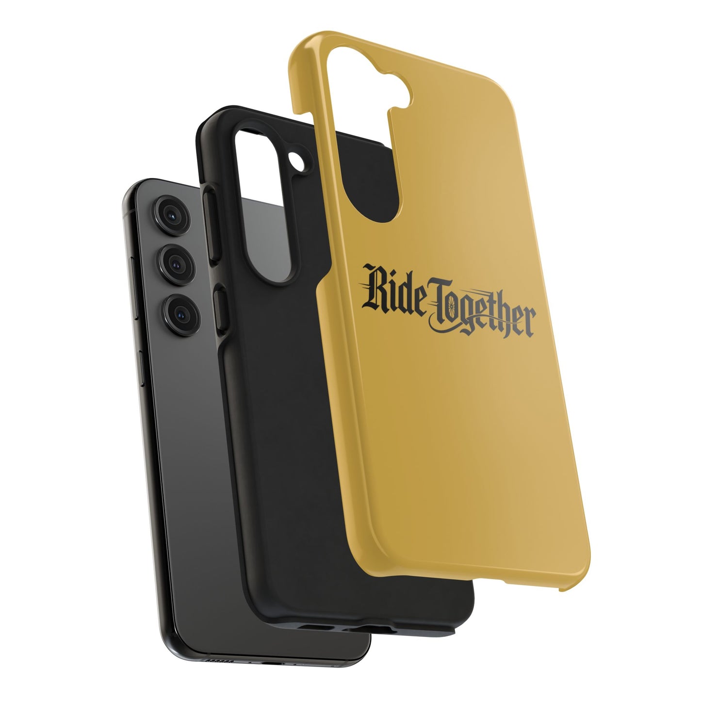 Ride Together Tough Phone Case — Durable Retro Script Protective Cover