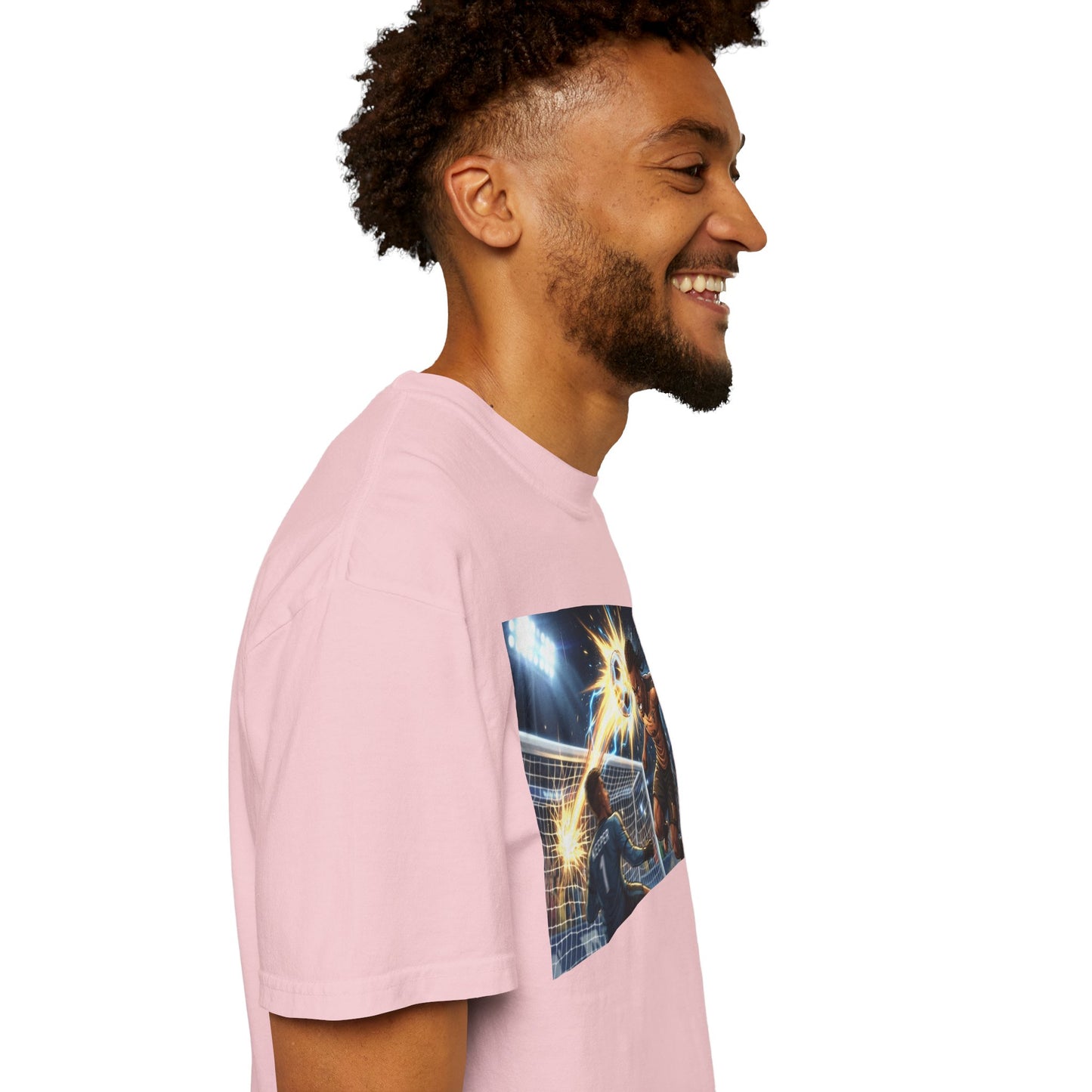 Soccer Goal Explosion T-Shirt — Action-Packed Football Graphic Tee