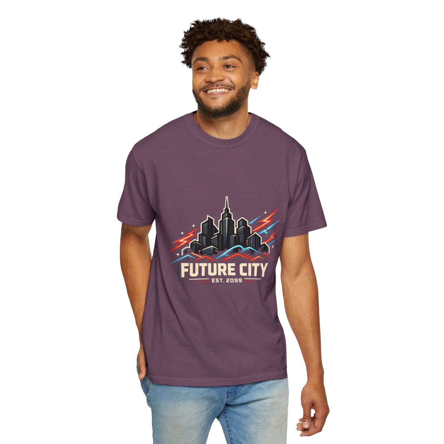 Future City T-Shirt — Retro Skyline Graphic Tee