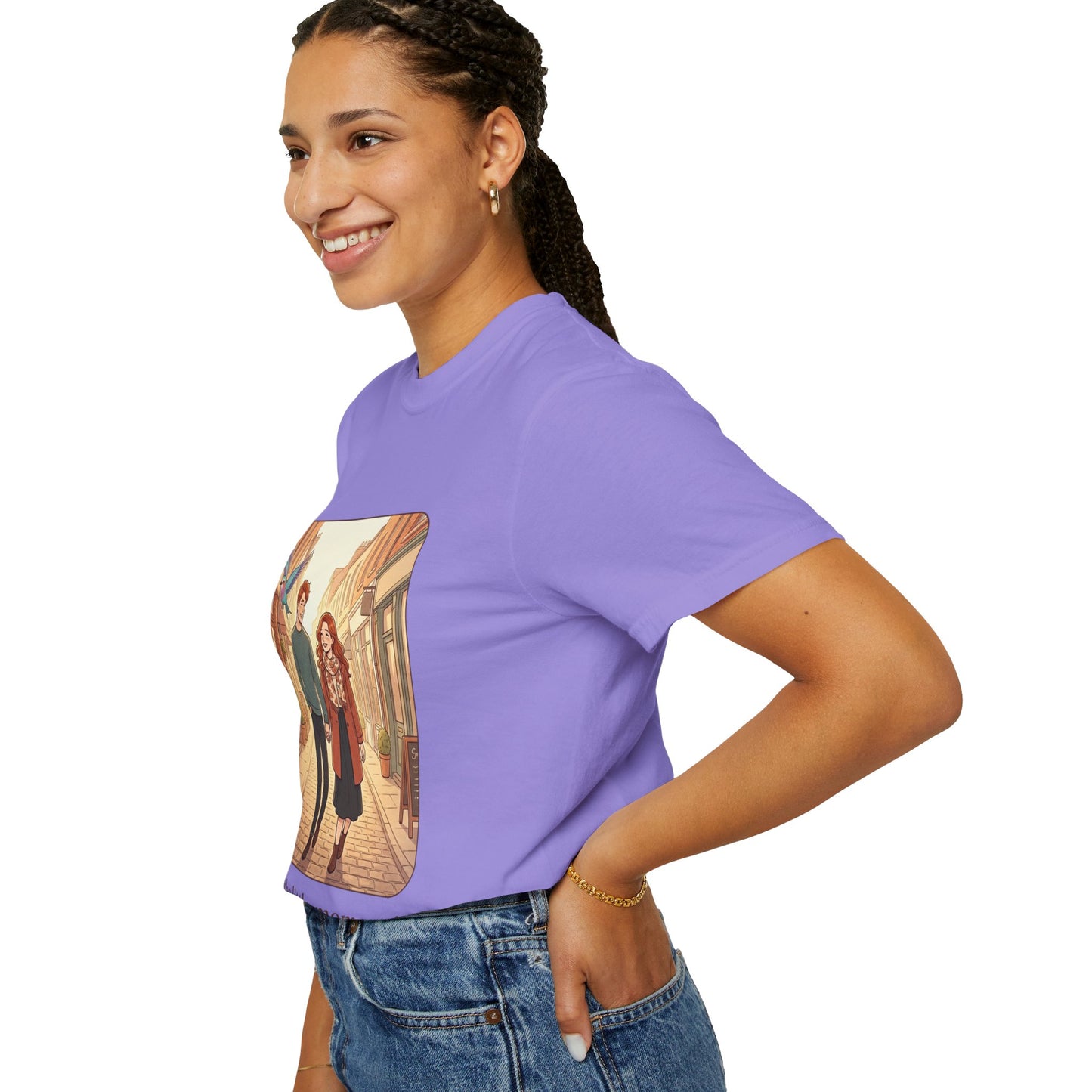 Romantic Stroll T-Shirt — “It’s the little moments” Couple Illustration Tee