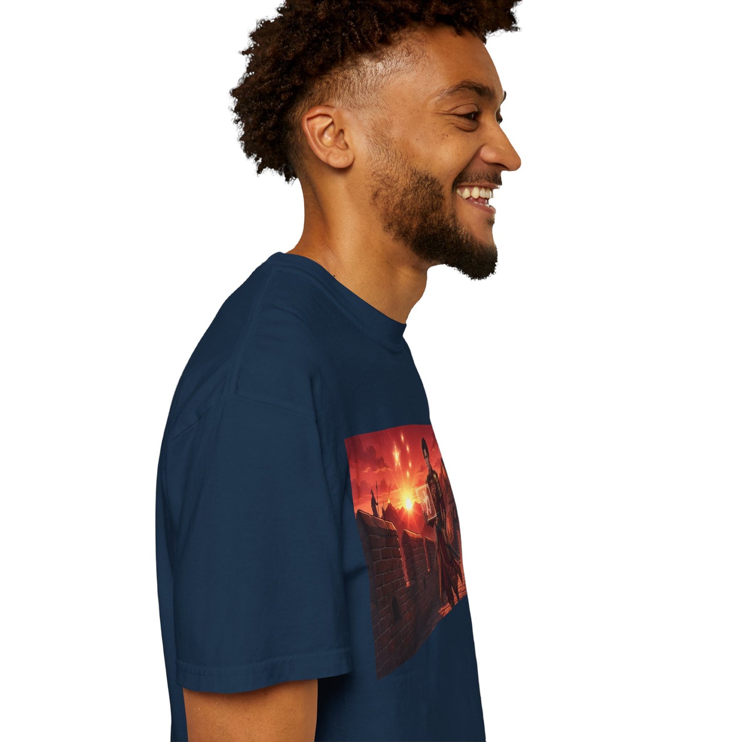 Scout Regiment Sunset T-Shirt — Anime Military Wall Scene