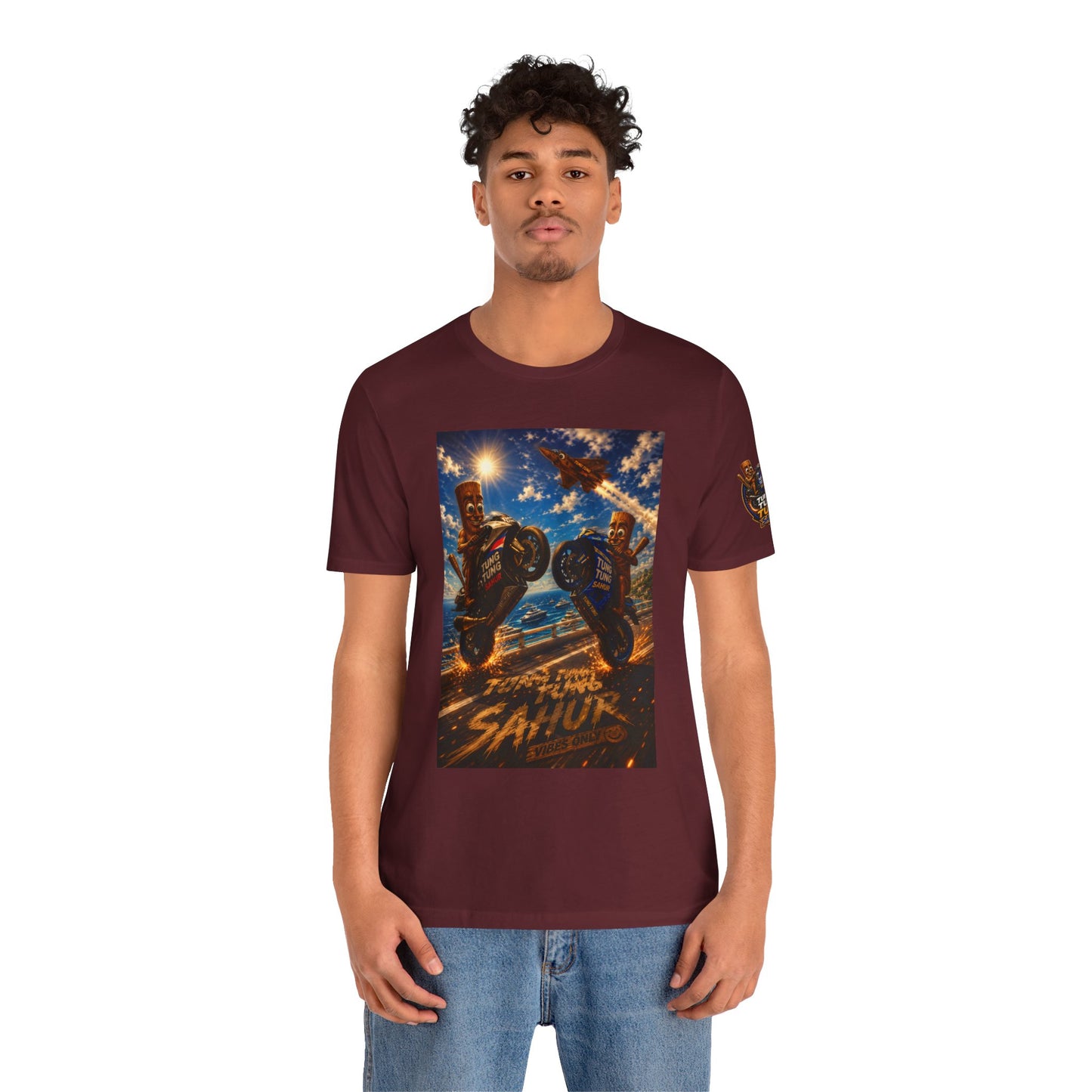 Motorcycle Stunt Tee — Sahara Riders Graphic T-Shirt