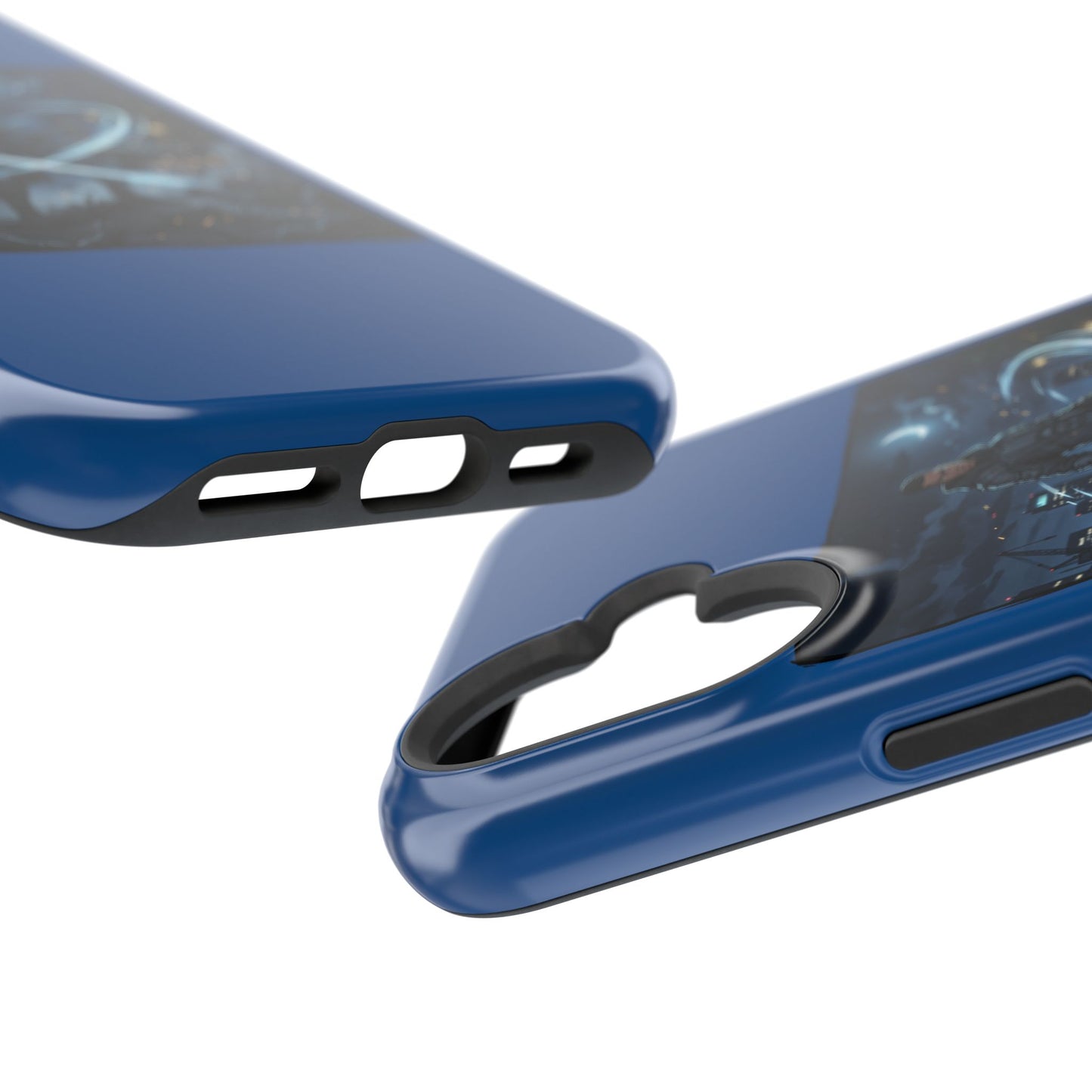 Magnetic Impact-Resistant Phone Case — Night Warrior Sci‑Fi Design
