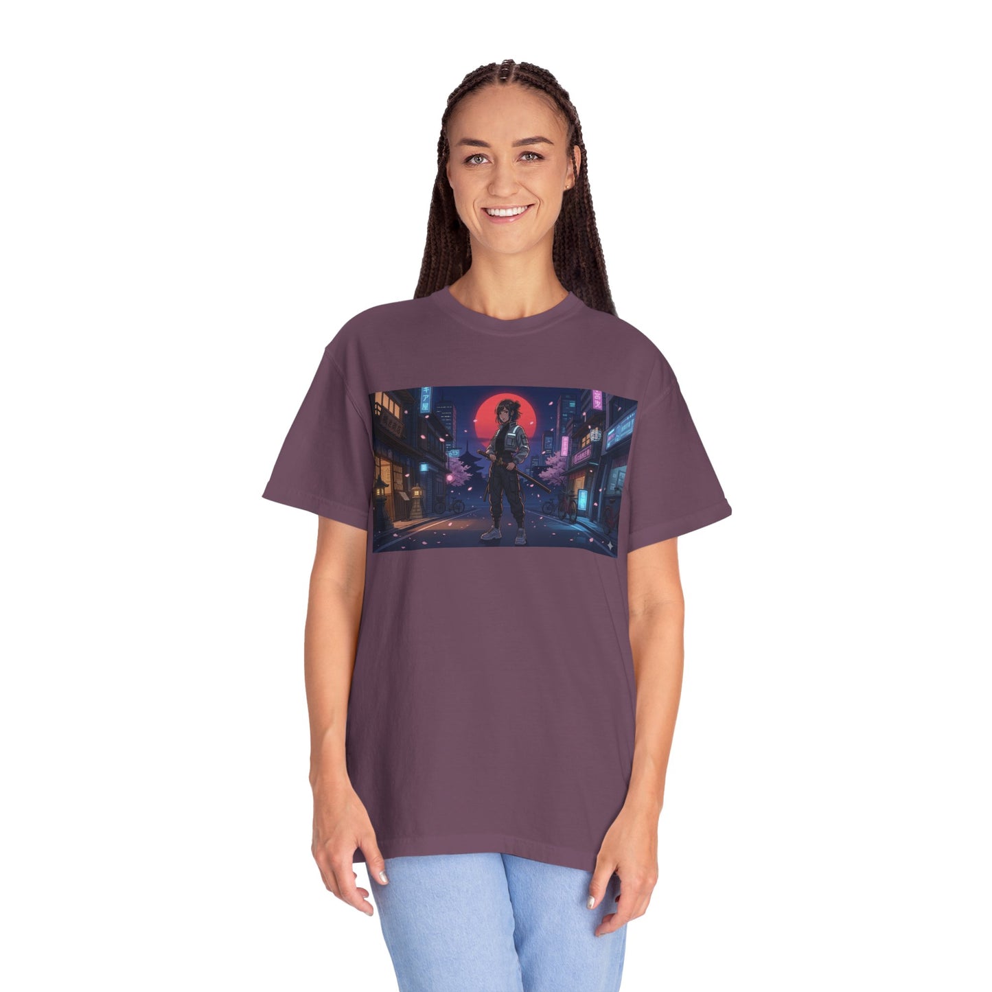 Japan — Samurai City Tradition + Nightscape T-Shirt —  Graphic Tee