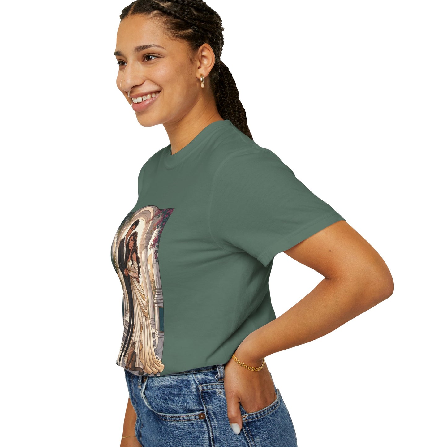 Romantic Vintage Wedding Portrait T-Shirt — "In Every Lifetime, I'd Find You"