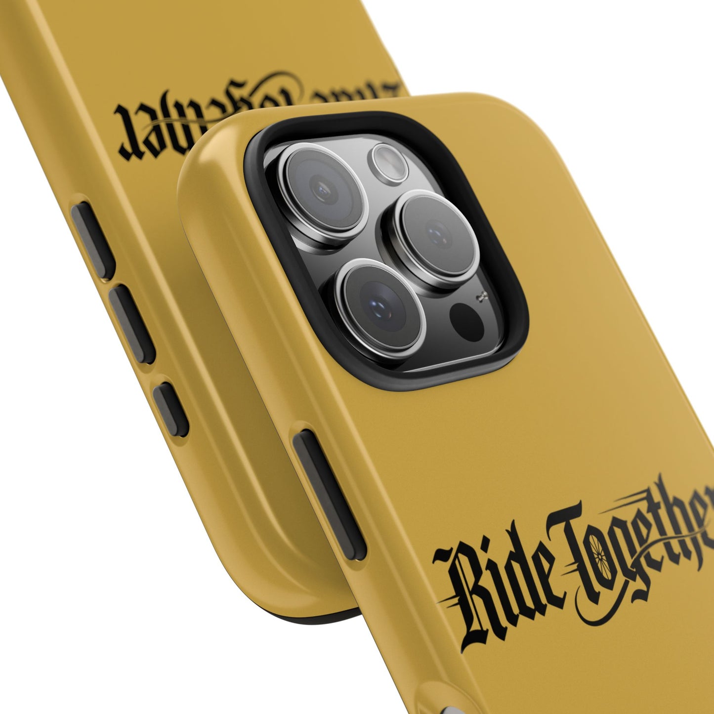 Ride Together Tough Phone Case — Durable Retro Script Protective Cover