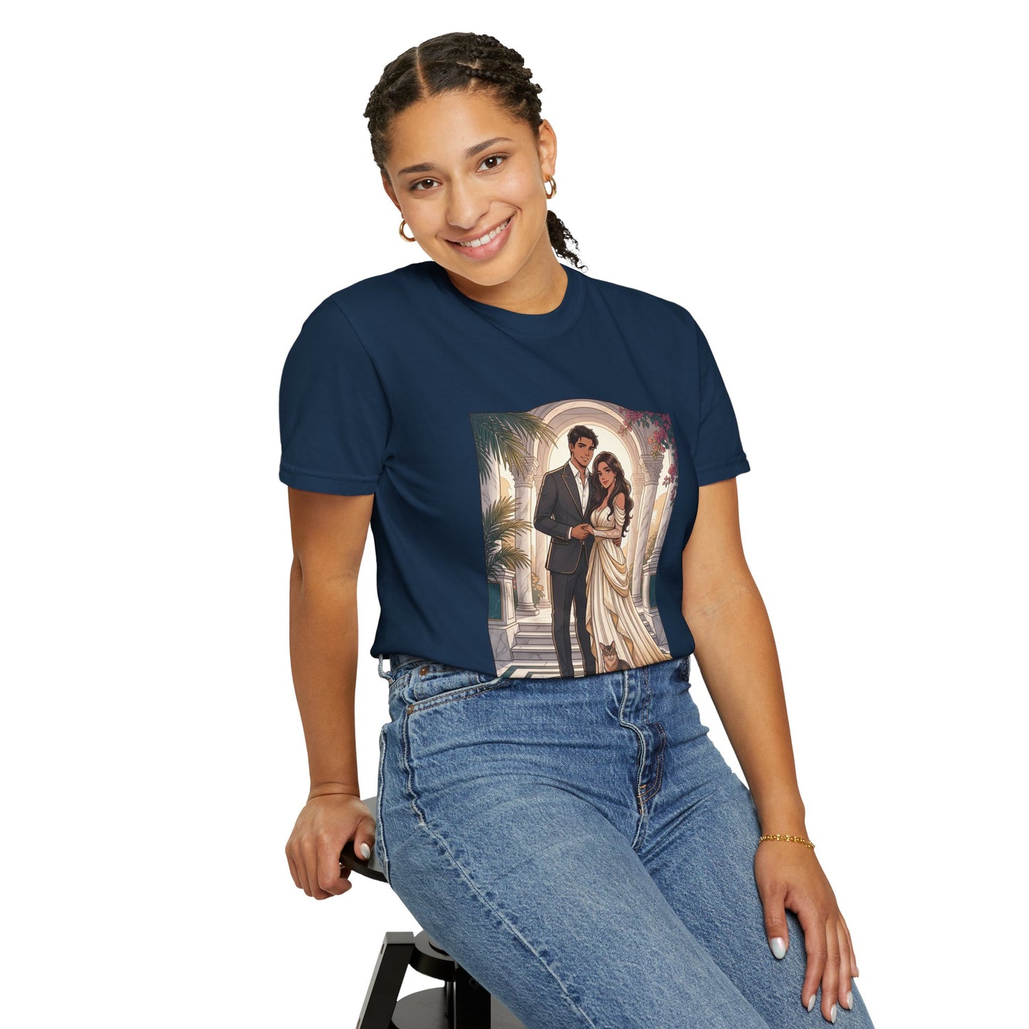 Romantic Vintage Wedding Portrait T-Shirt — "In Every Lifetime, I'd Find You"