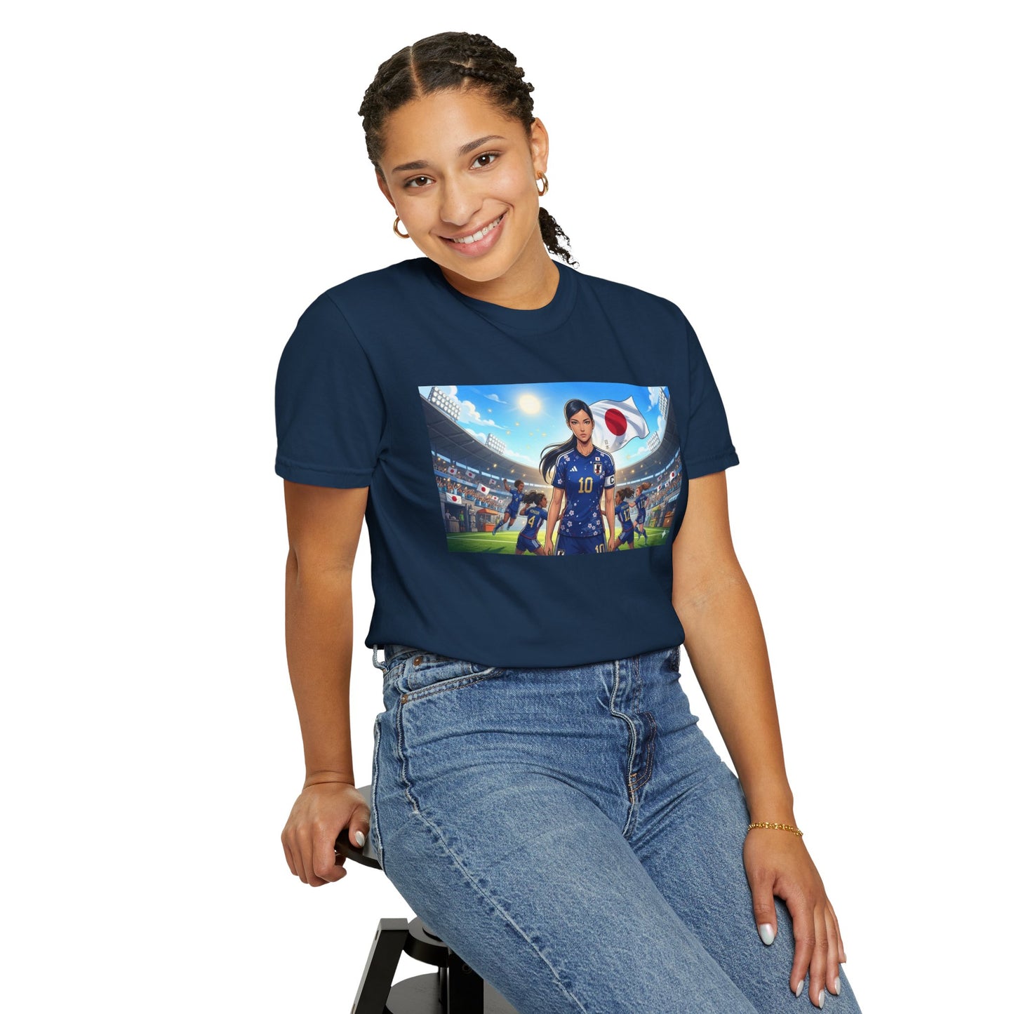 Soccer Player Japan T-Shirt — Japan Flag Soccer Fan Tee