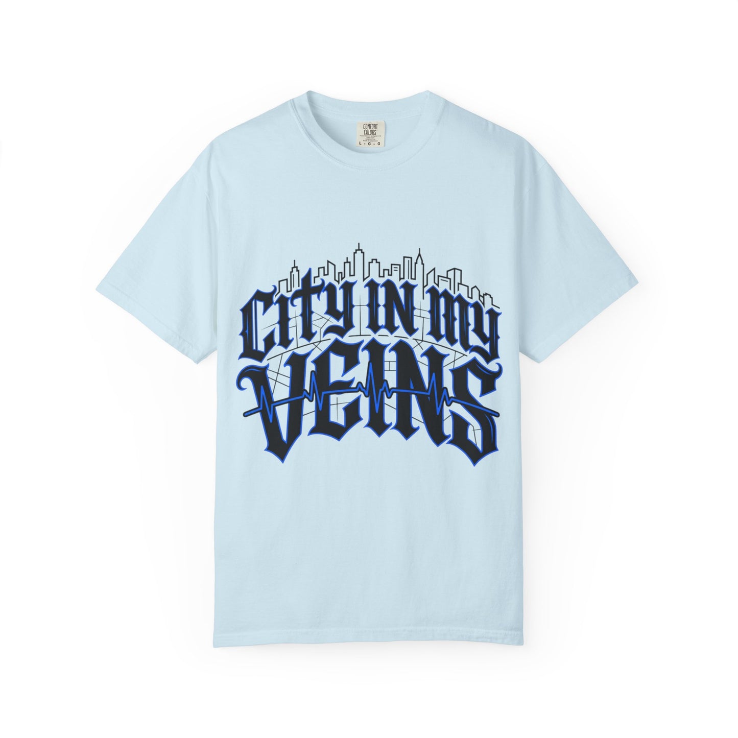 City in My Veins T-Shirt — Urban Skyline Graphic Tee