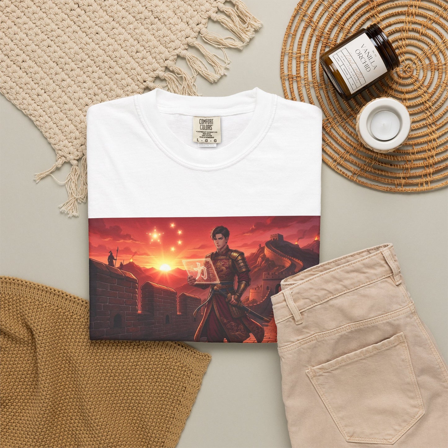 Scout Regiment Sunset T-Shirt — Anime Military Wall Scene