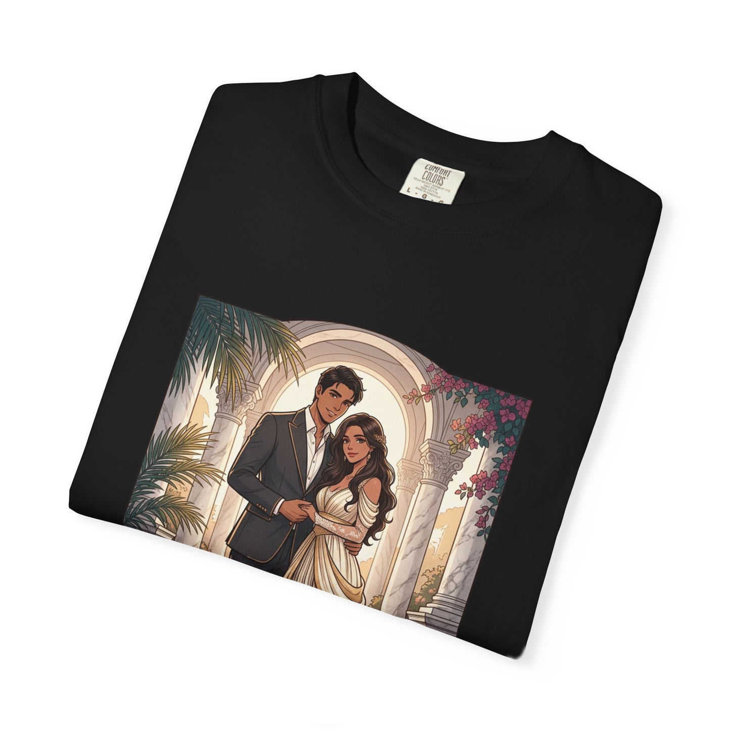 Romantic Vintage Wedding Portrait T-Shirt — "In Every Lifetime, I'd Find You"