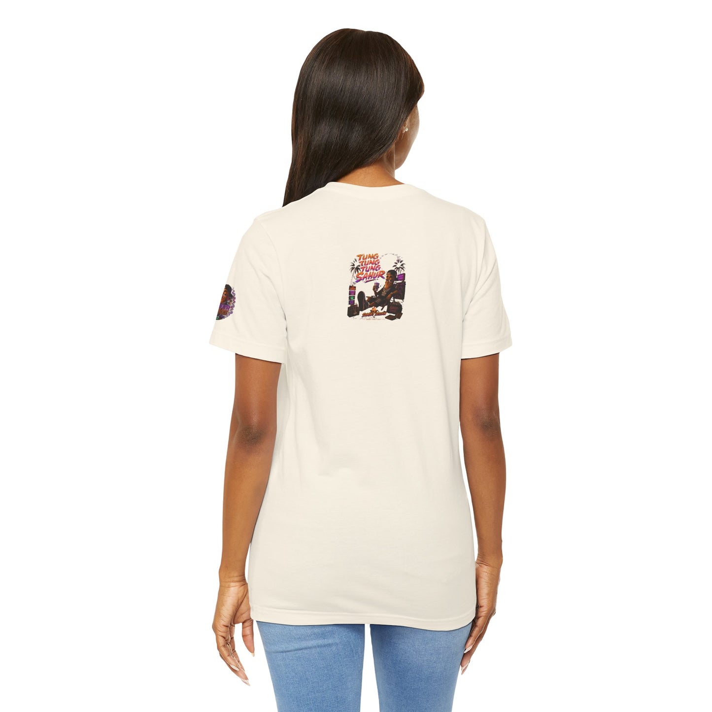 Tung Tung Tung Sahur Laid-Back Nightlife Graphic Tee — "Things Take Time" Urban Cartoon Design