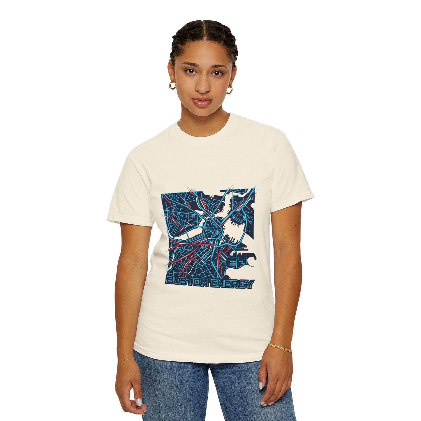 Boston Energy Map T-Shirt — City Map Graphic Tee