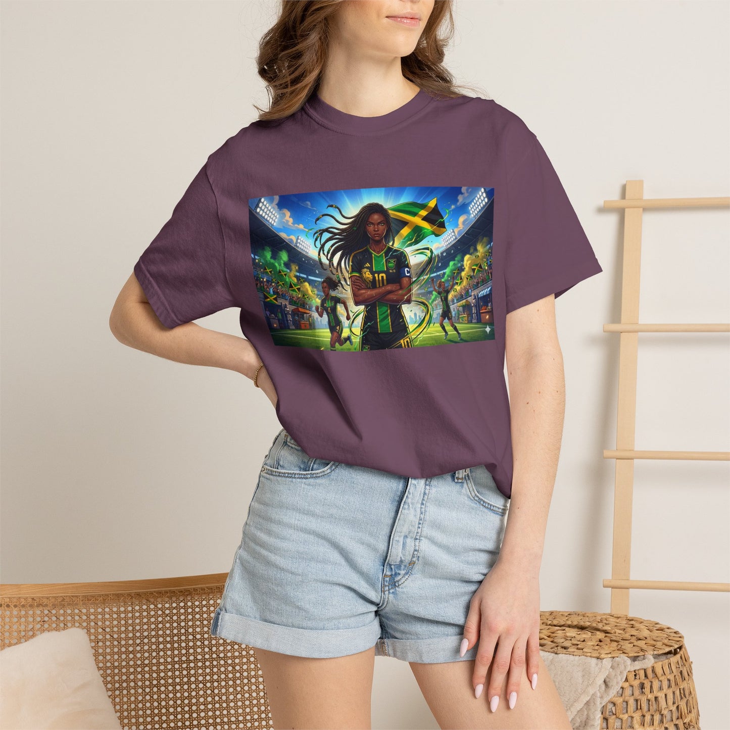 Jamaican Soccer Captain T-Shirt — Rasta Player Stadium Graphic Tee