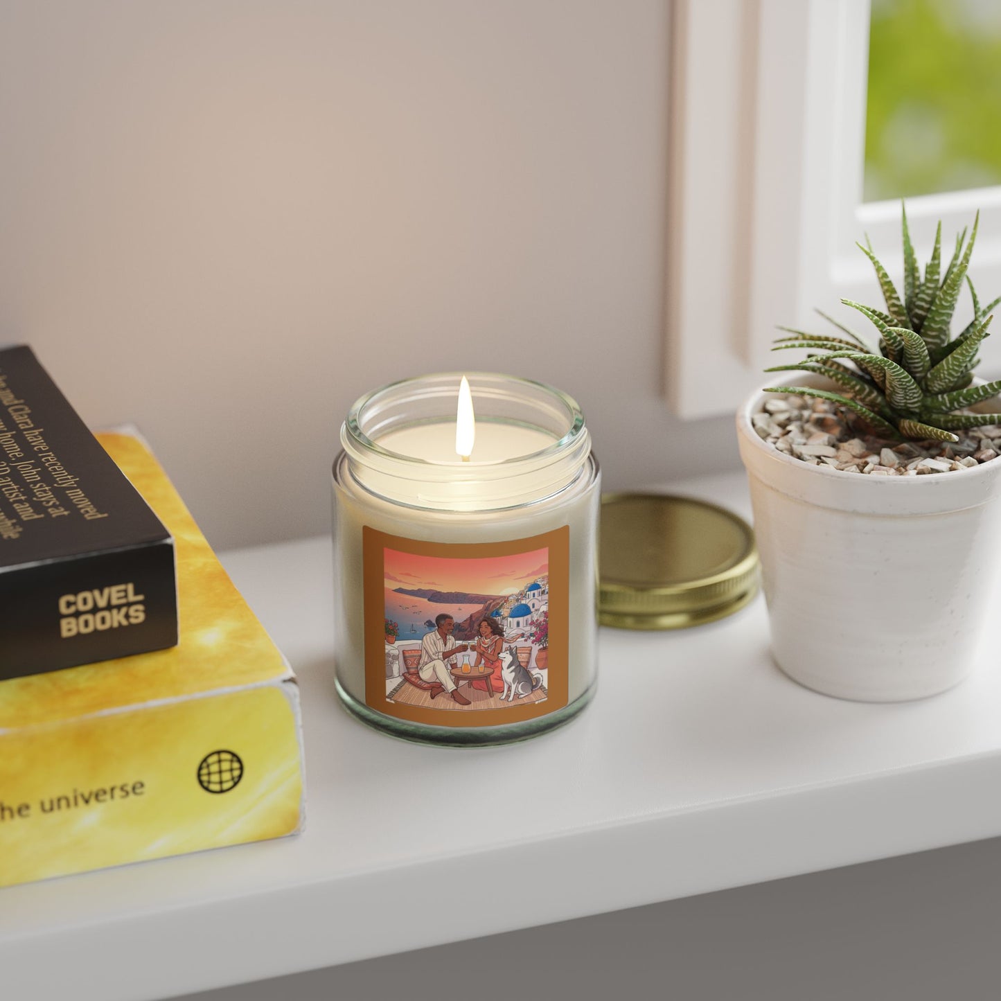 Coconut Apricot Scented Candle — Mediterranean Sunset 4oz/9oz