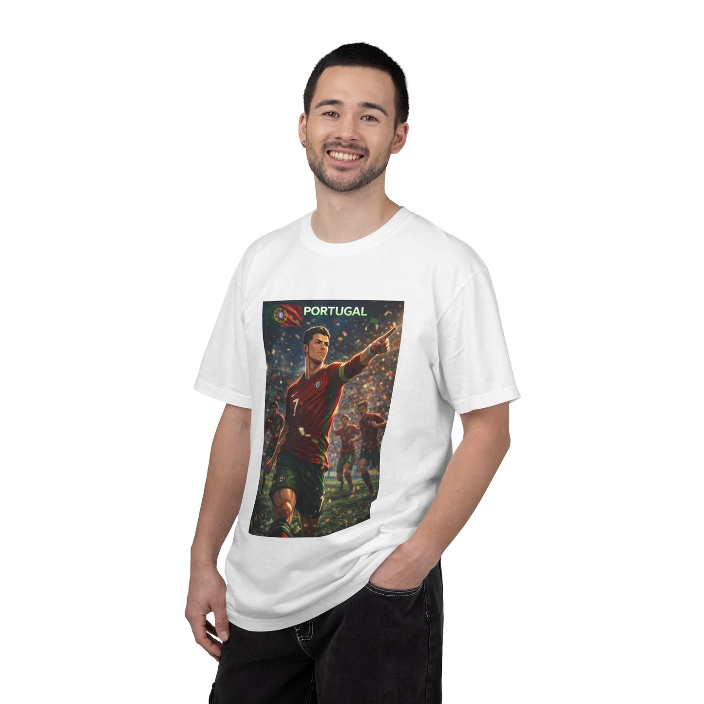 Portugal Soccer Poster T-Shirt — Cristiano Ronaldo Tribute Tee
