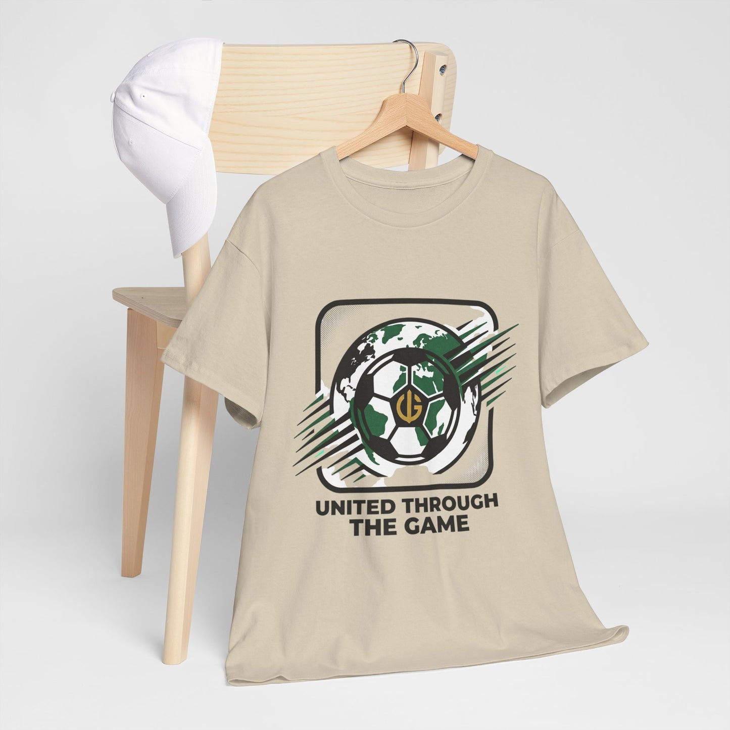 Soccer T-Shirt — "United Through the Game" Graphic Tee