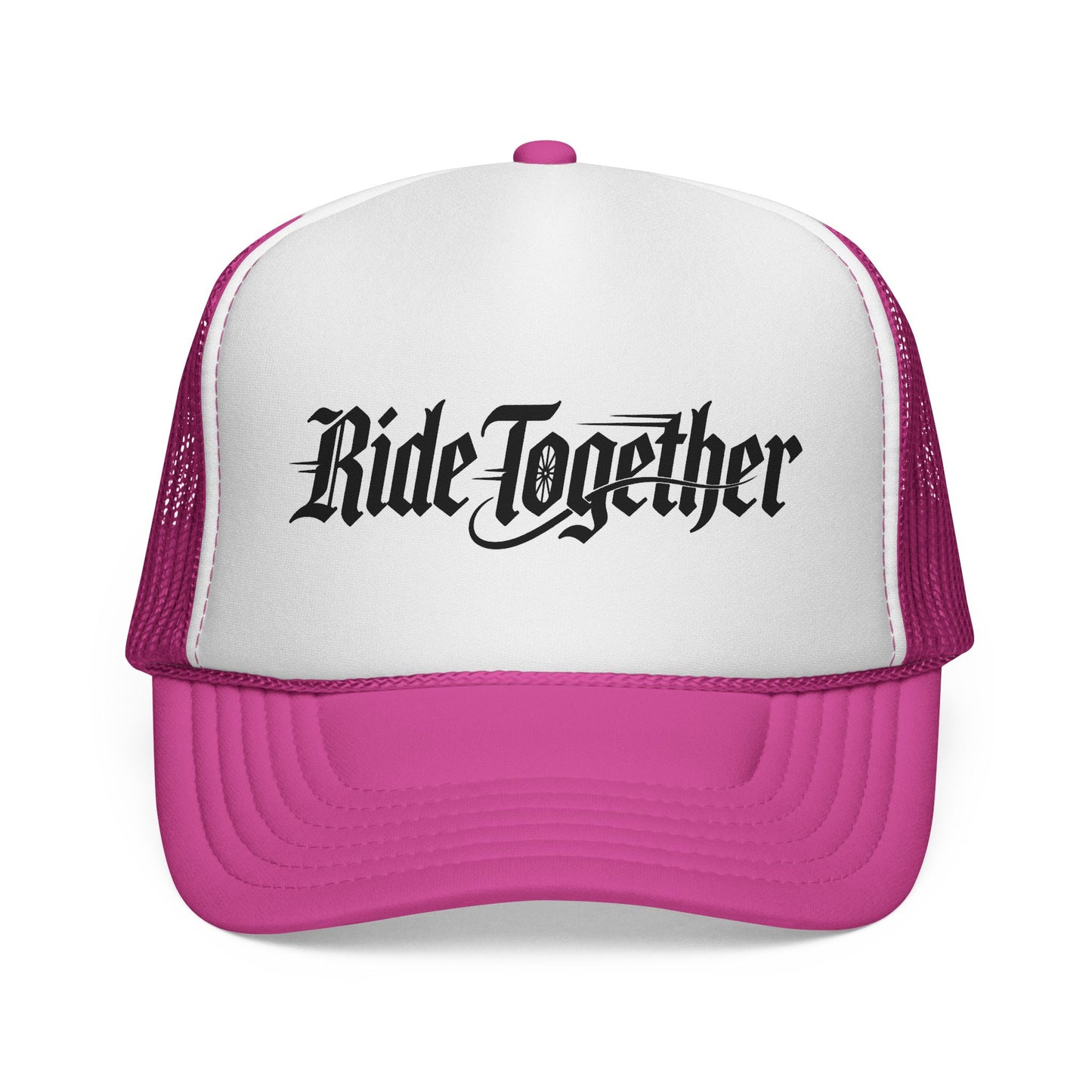 Ride Together Trucker Hat — Retro Motorcycle Biker Cap