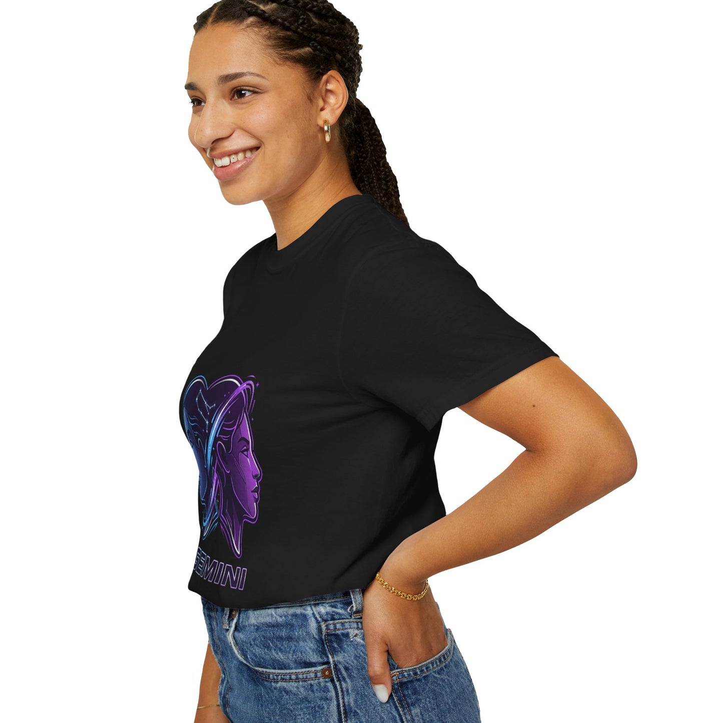 Gemini Zodiac T‑Shirt — Dual Faces Astrology Tee