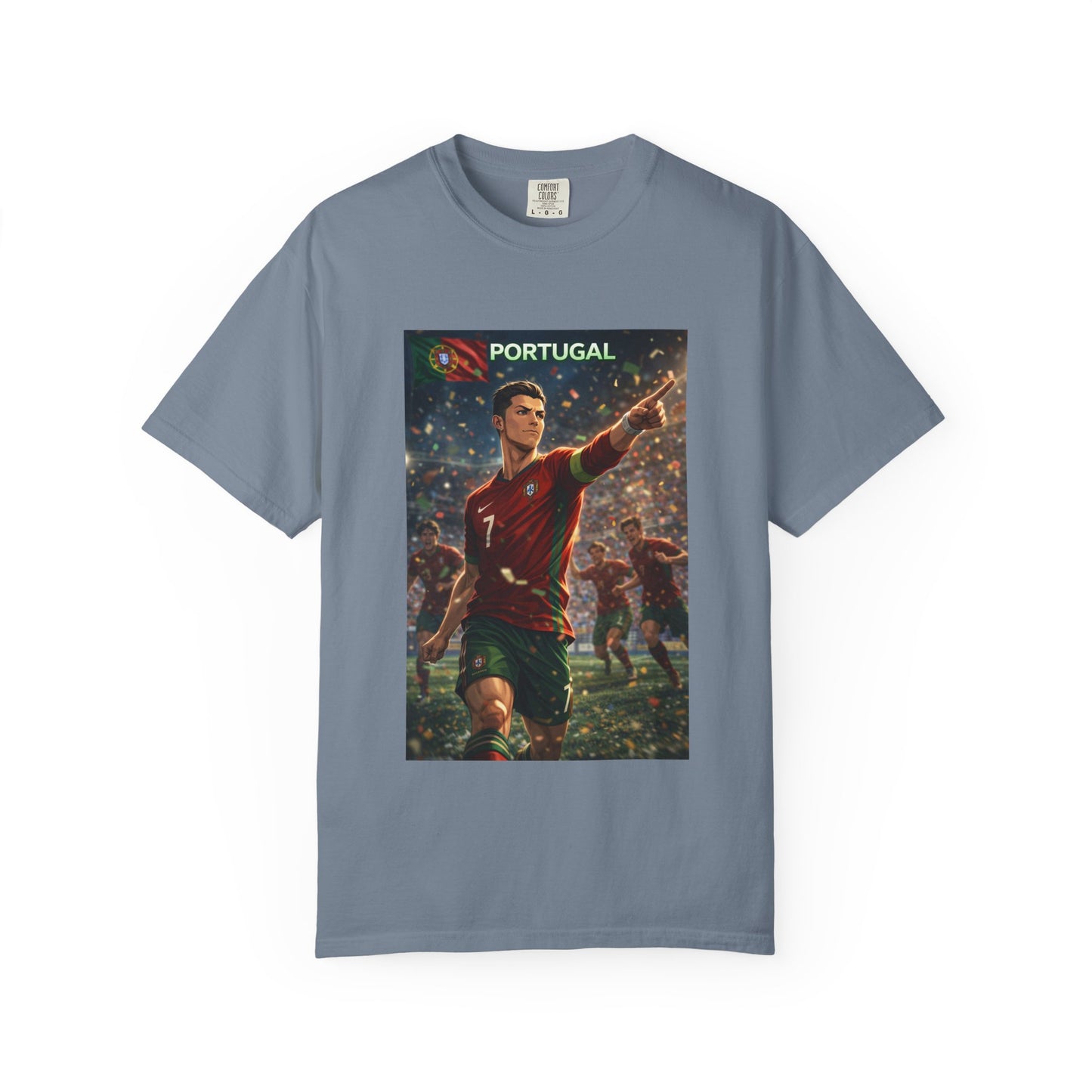 Portugal Soccer Poster T-Shirt — Cristiano Ronaldo Tribute Tee