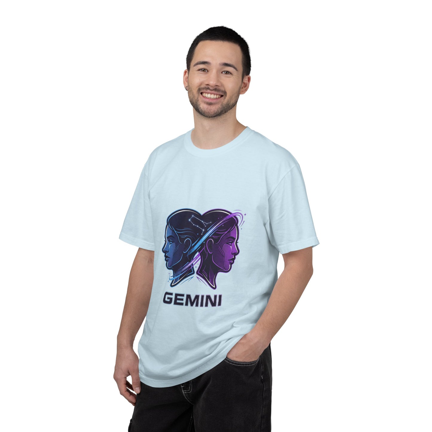 Gemini Zodiac T‑Shirt — Dual Faces Astrology Tee