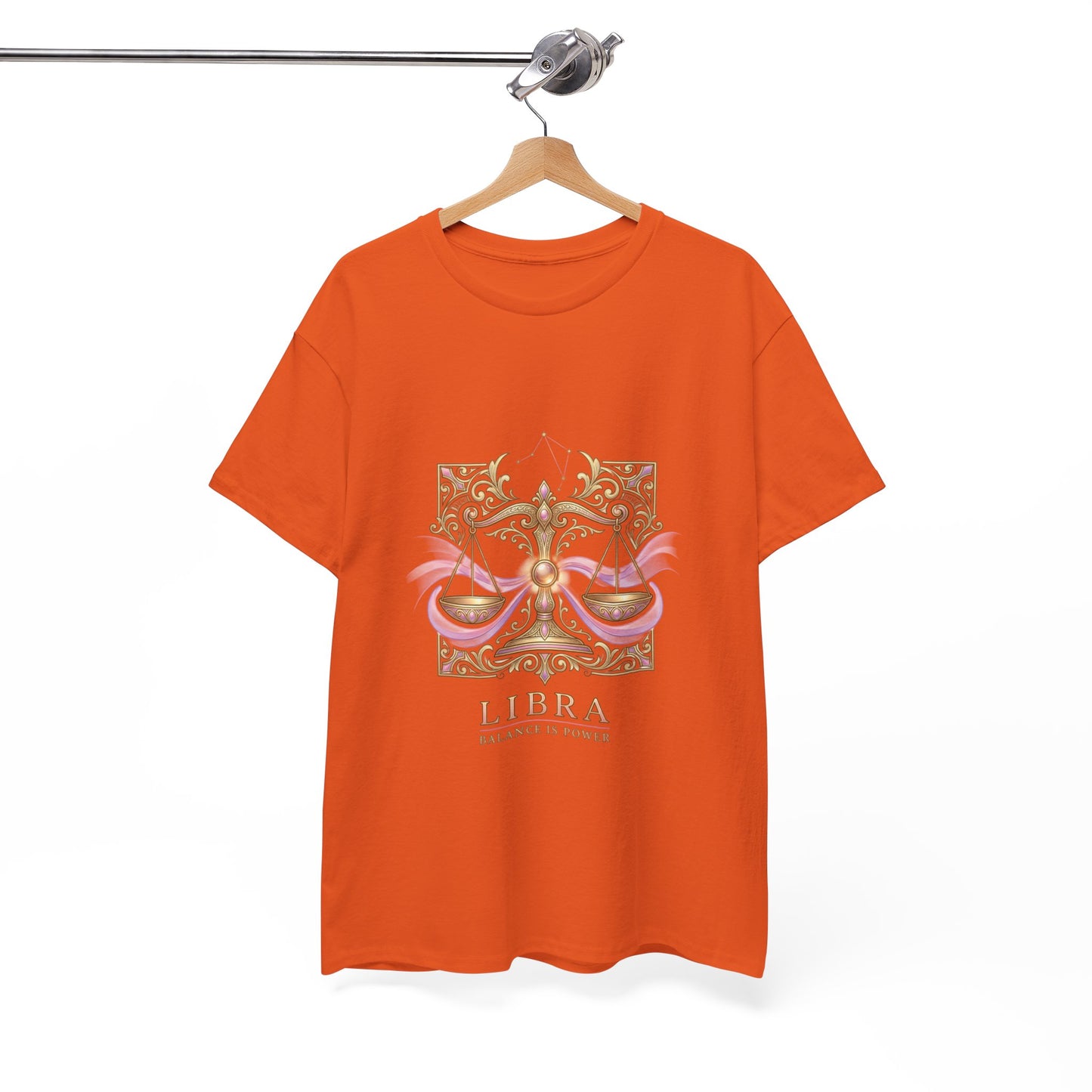 Libra Scales T‑Shirt — Zodiac Balance Is Power Tee