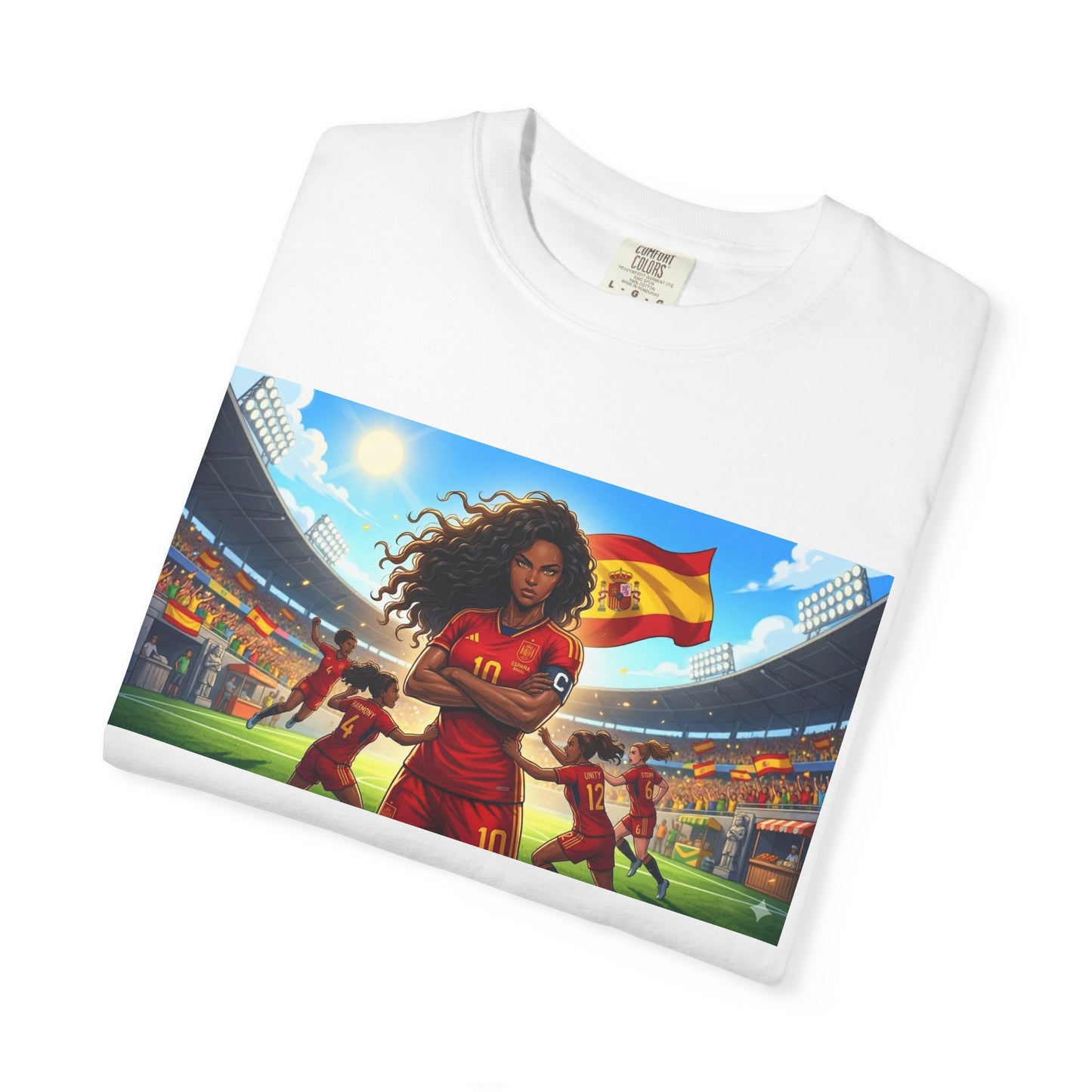 Spain – Female Soccer Champion - Stadium Graphic T-Shirt