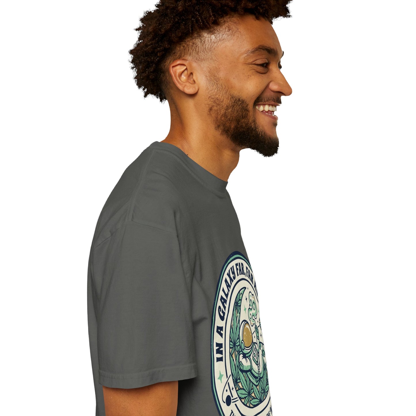 T-Shirt — "In a Galaxy Far, Far Away" Retro Space Nap Graphic Tee