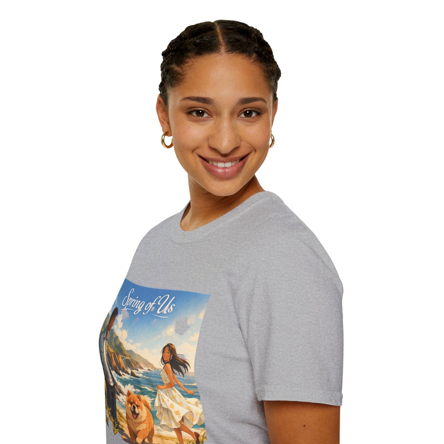 Spring of Us T-Shirt — Romantic Coastal Illustration Tee