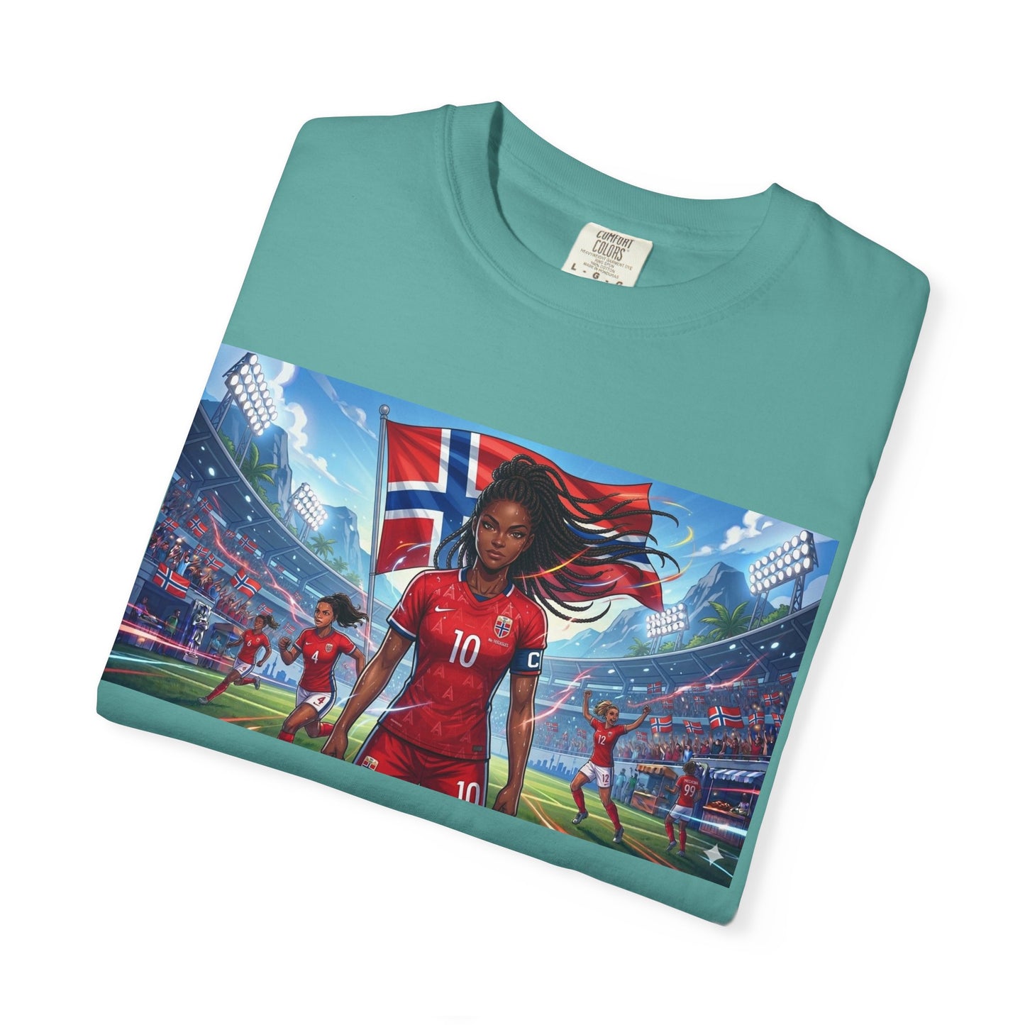 COMMANDER Norway – Female Unisex Garment-Dyed T-shirt
