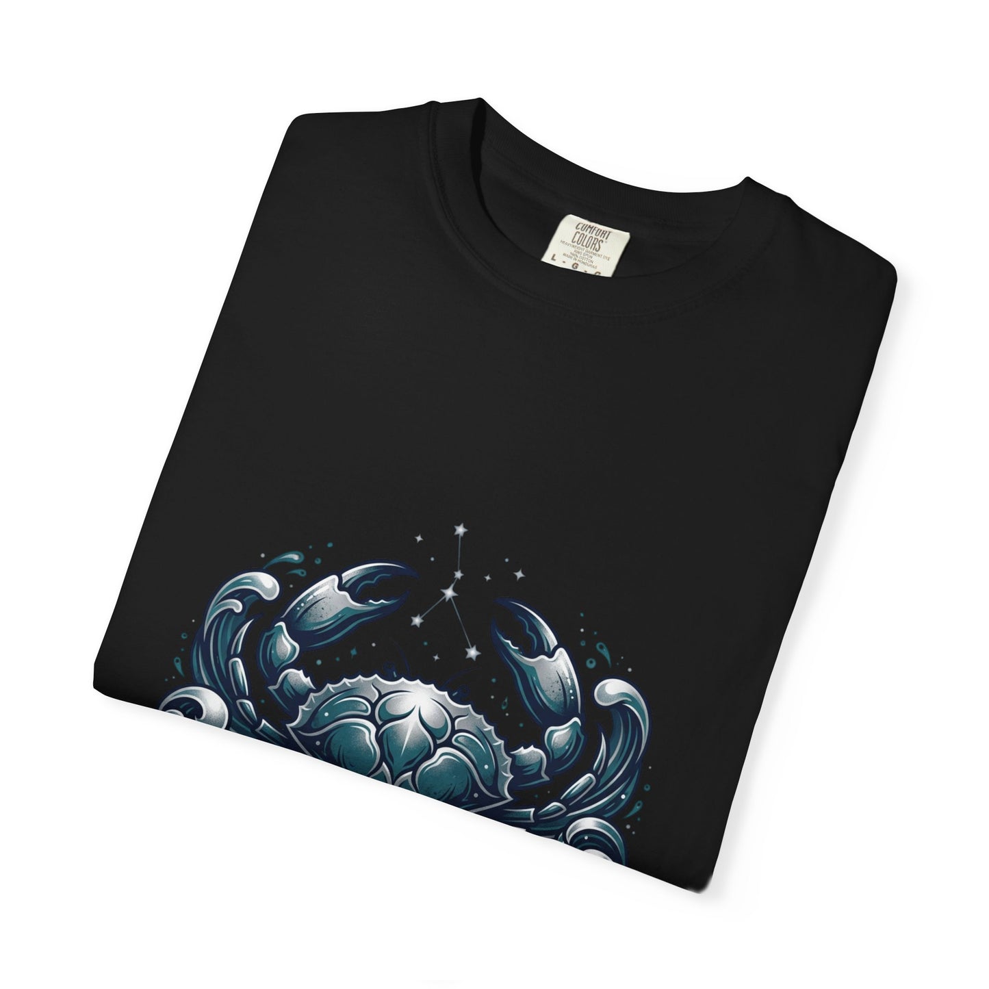 Cancer Zodiac T-Shirt — Stylized Crab Astrological Tee