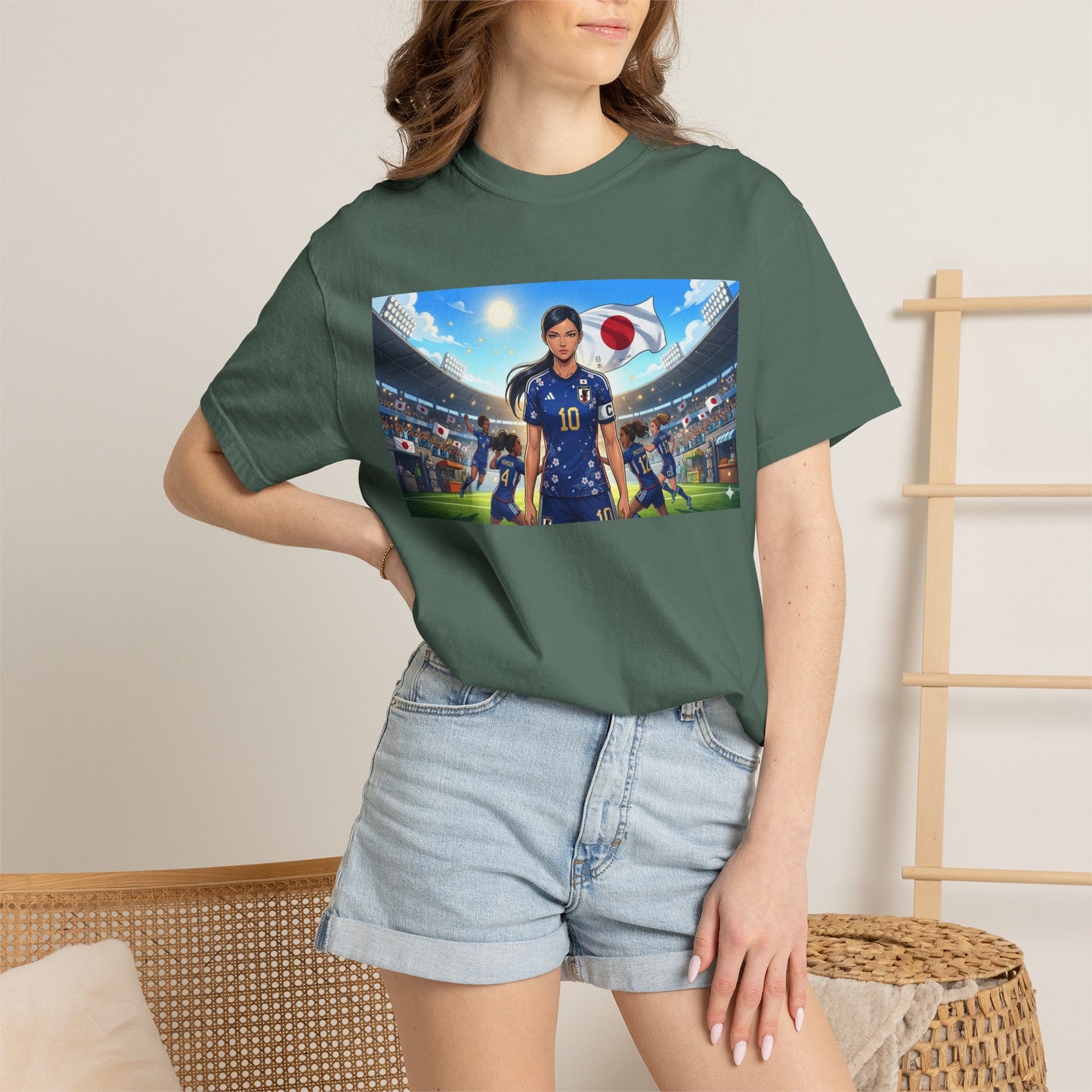 Soccer Player Japan T-Shirt — Japan Flag Soccer Fan Tee